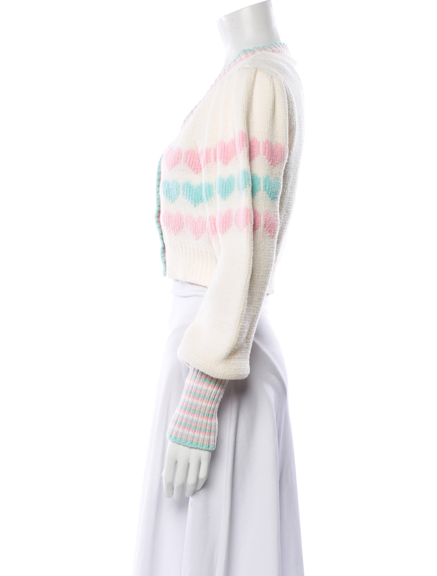 LoveShackFancy Striped V-Neck Sweater