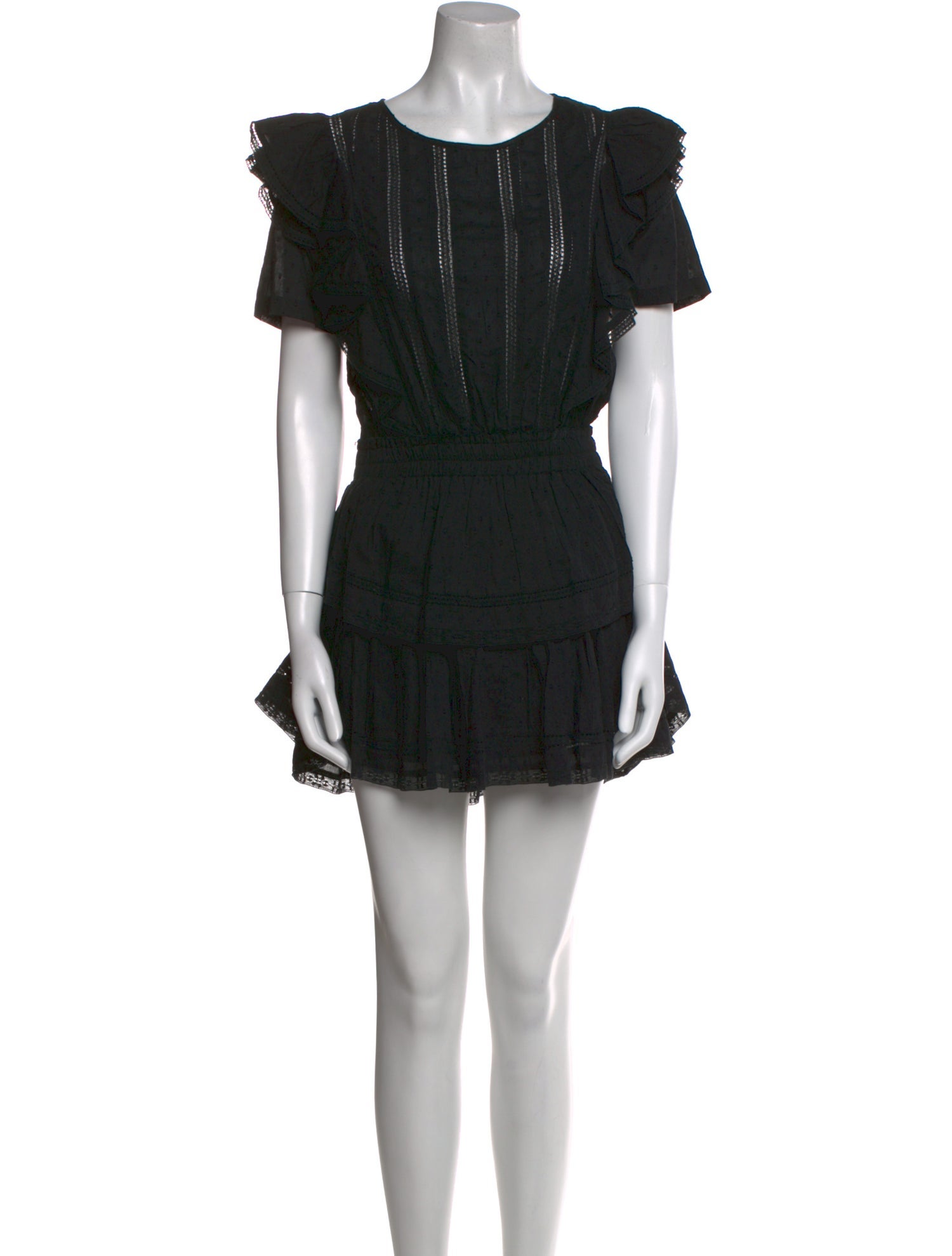 LoveShackFancy Scoop Neck Mini Dress