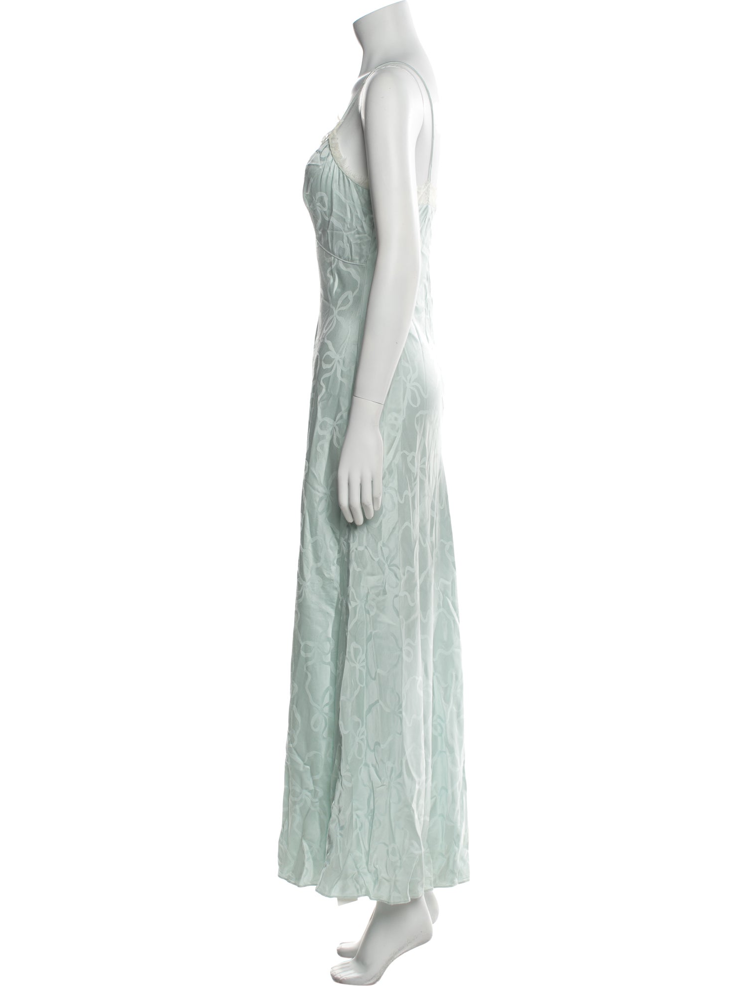 LoveShackFancy V-Neck Long Dress