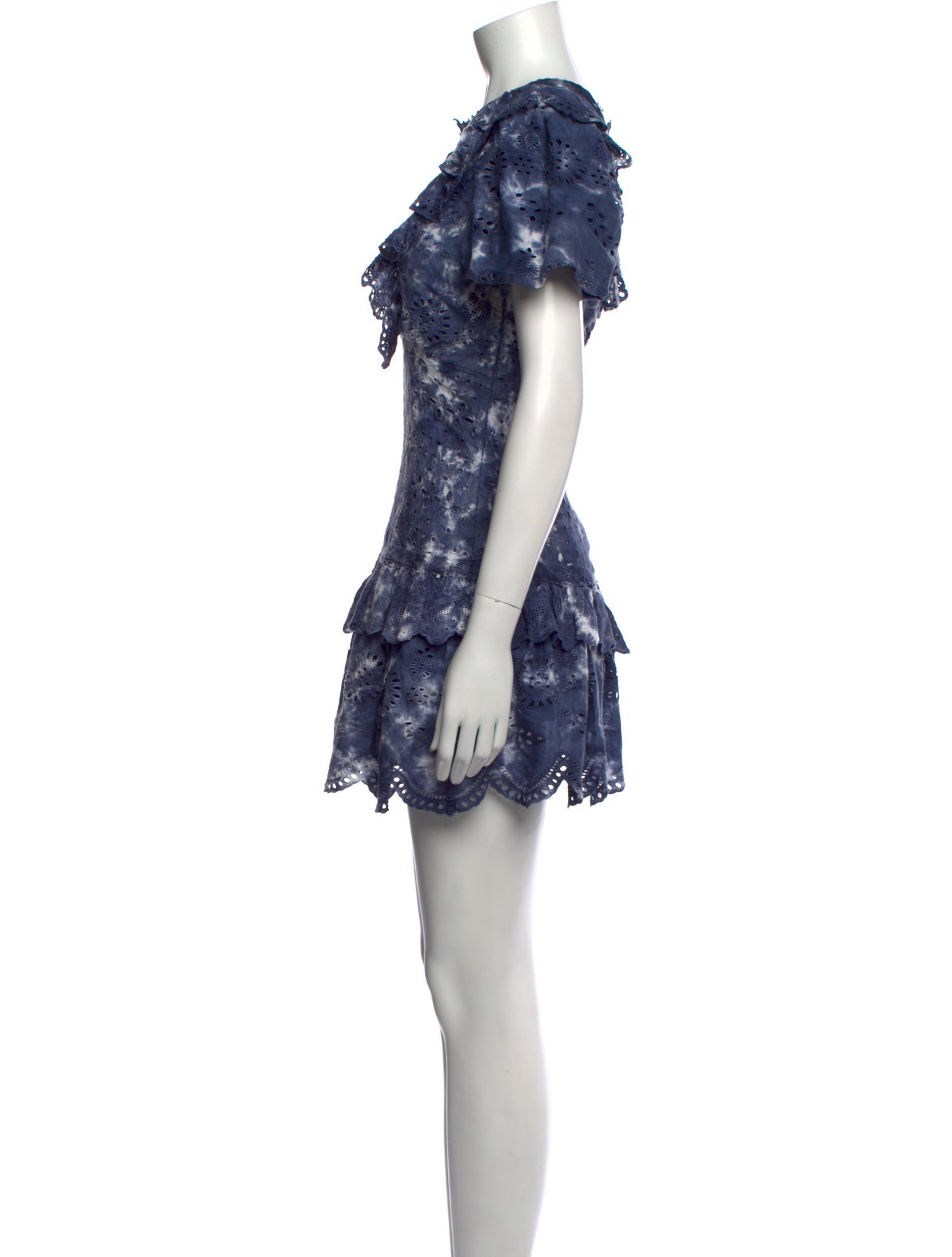 LoveShackFancy Floral Print Mini Dress