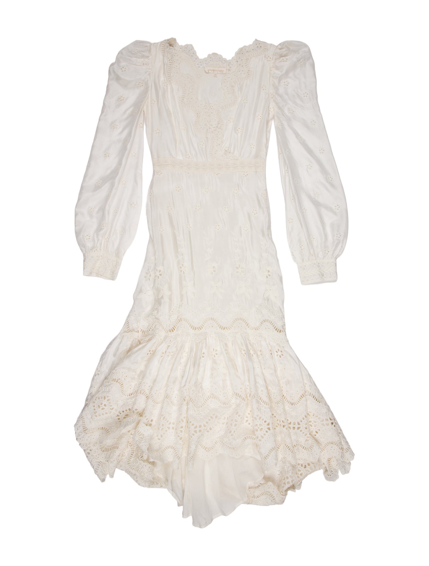 LoveShackFancy Silk Midi Length Dress