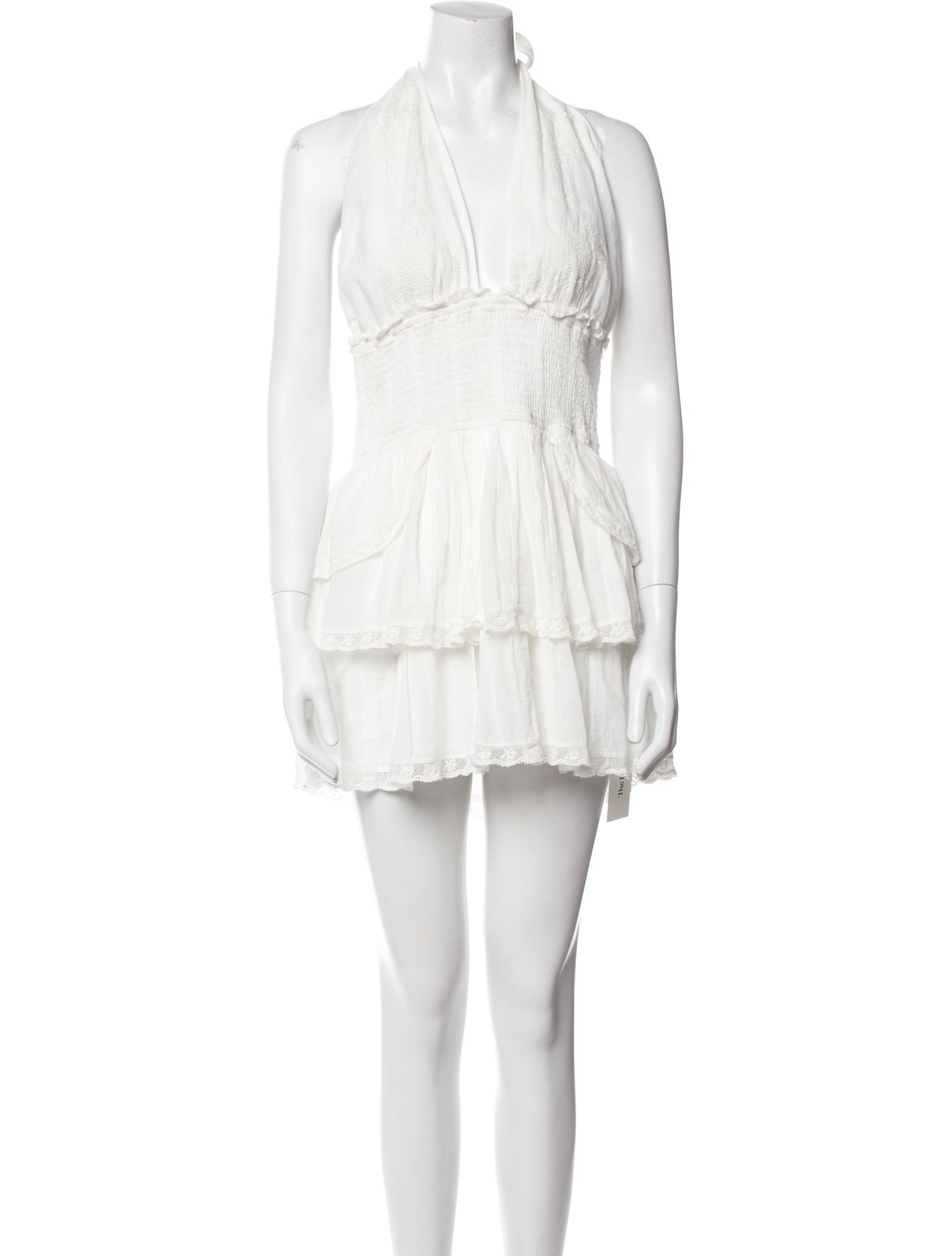 LoveShackFancy V-Neck Knee-Length Dress w/ Tags