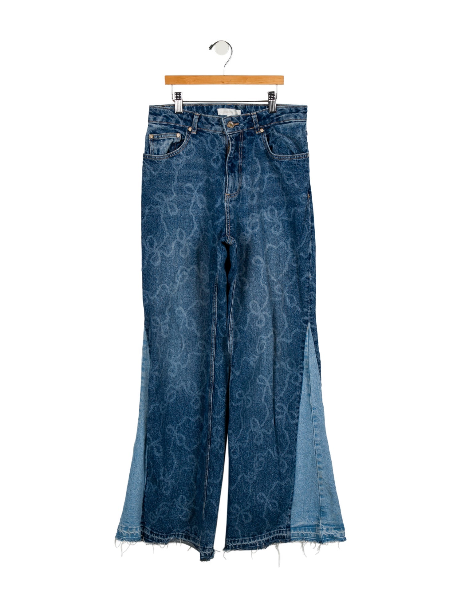 LoveShackFancy High-Rise Wide Leg Jeans