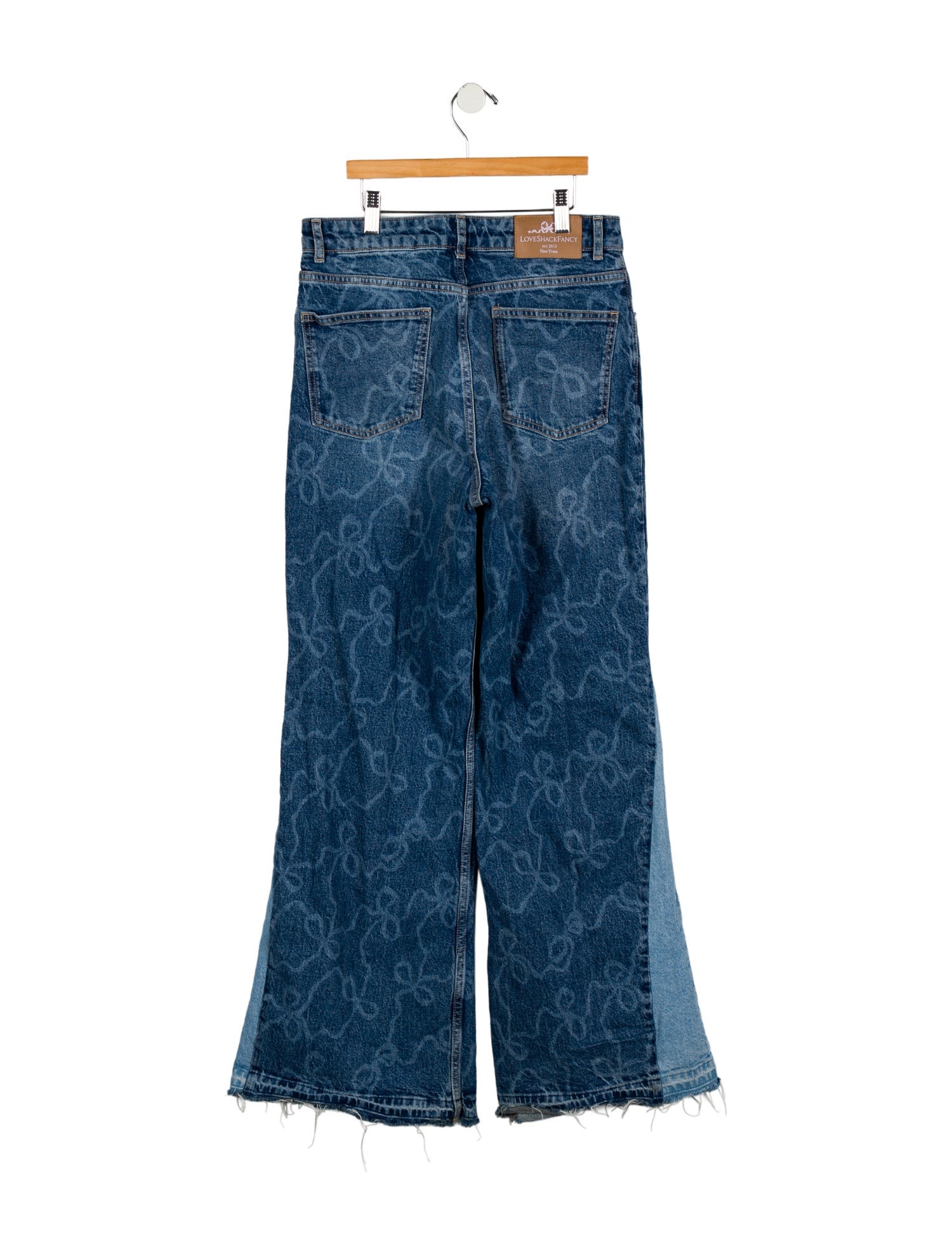 LoveShackFancy High-Rise Wide Leg Jeans