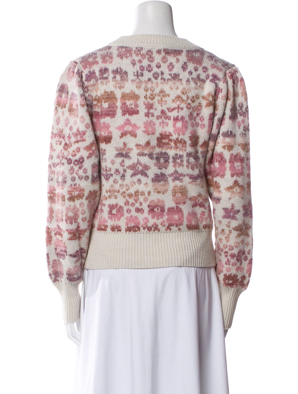 LoveShackFancy Pullover Neutrals Printed Long Sle… - image 3