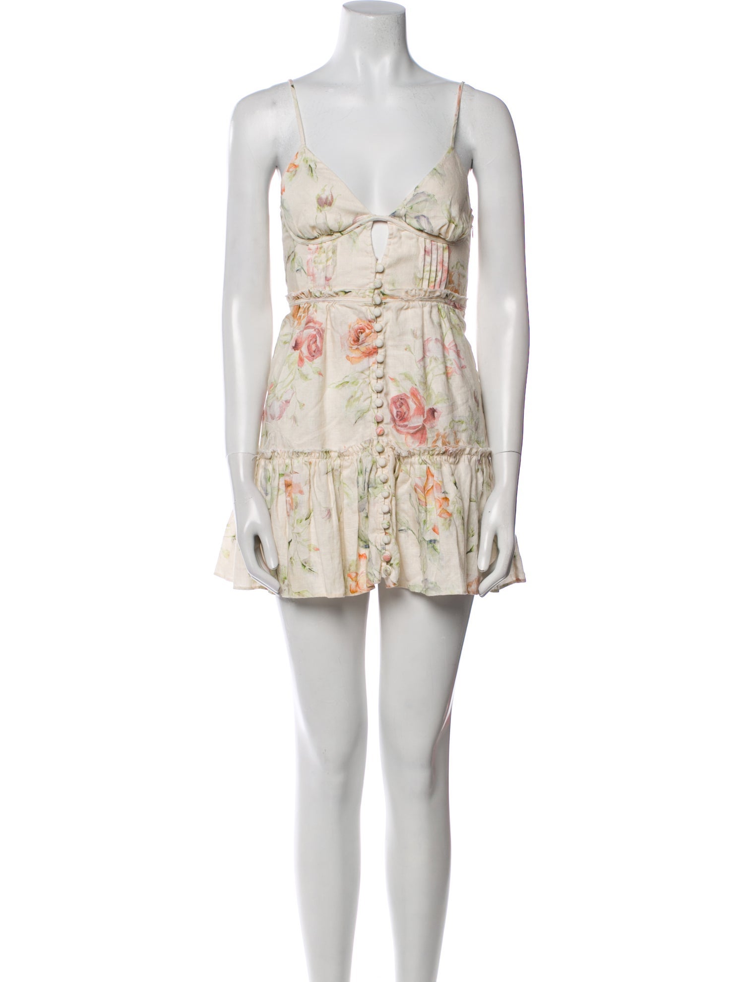 LoveShackFancy Linen Mini Dress