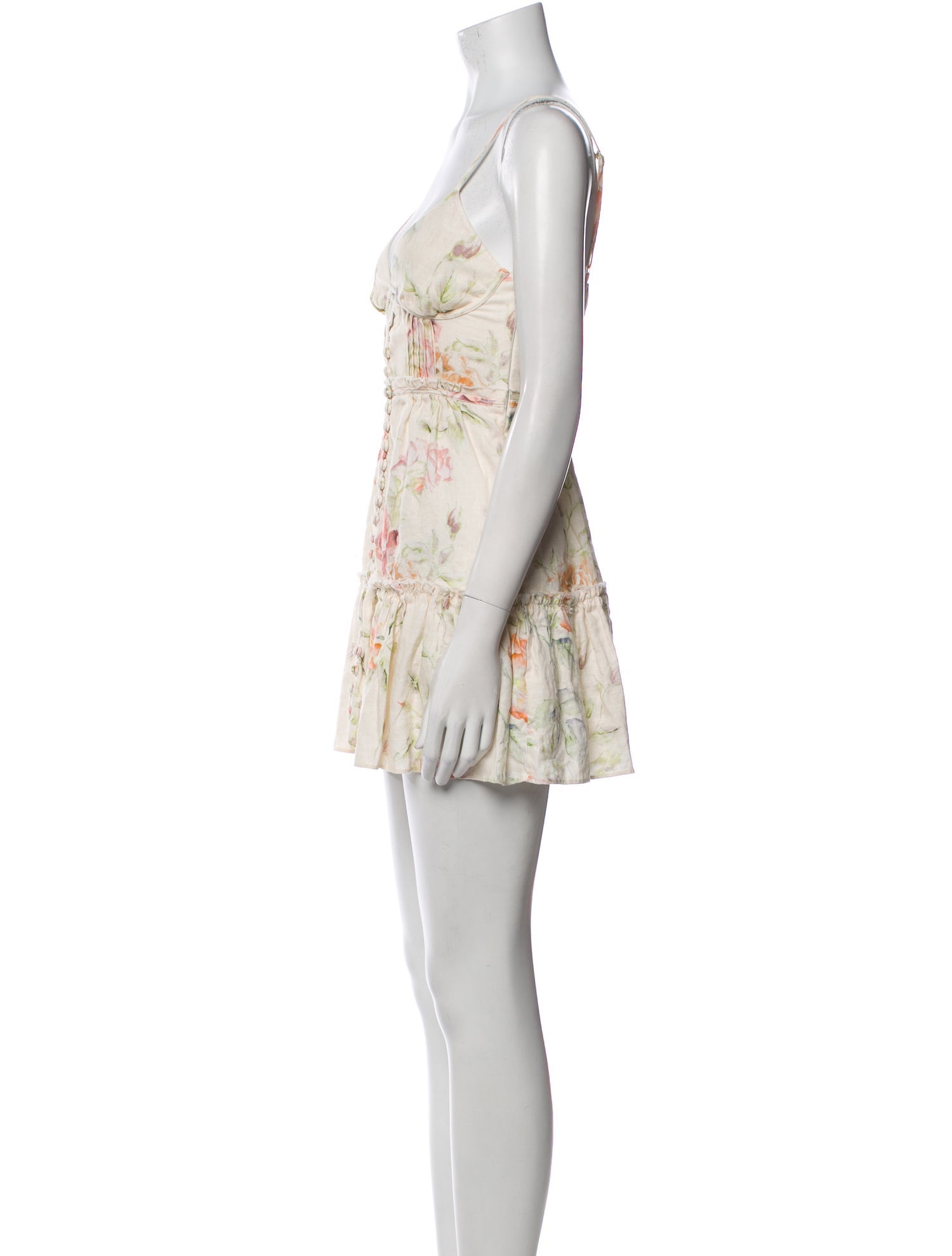 LoveShackFancy Linen Mini Dress