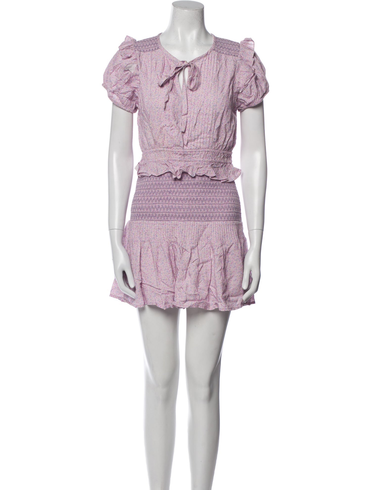 LoveShackFancy Printed Mini Dress