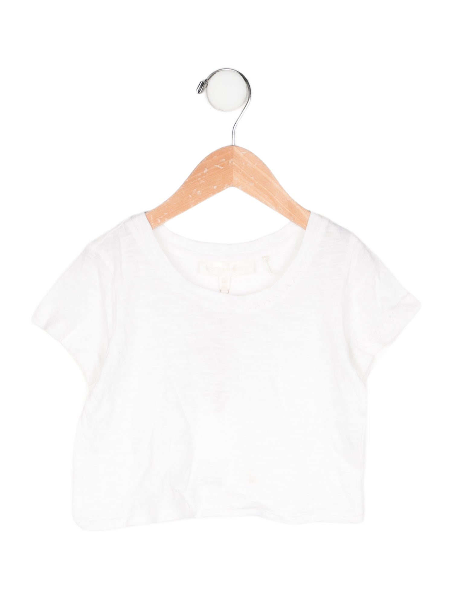 LoveShackFancy Solid Short Sleeve Top