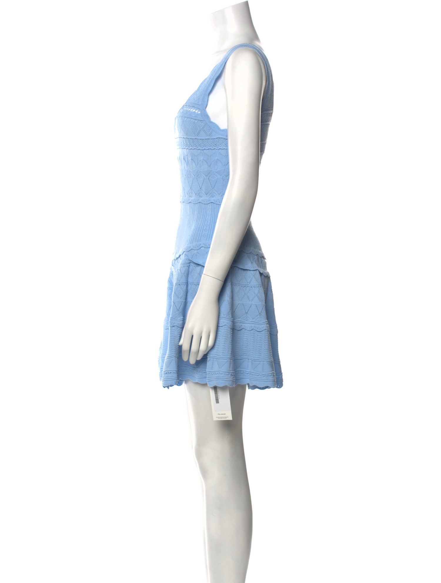 LoveShackFancy Scoop Neck Mini Dress