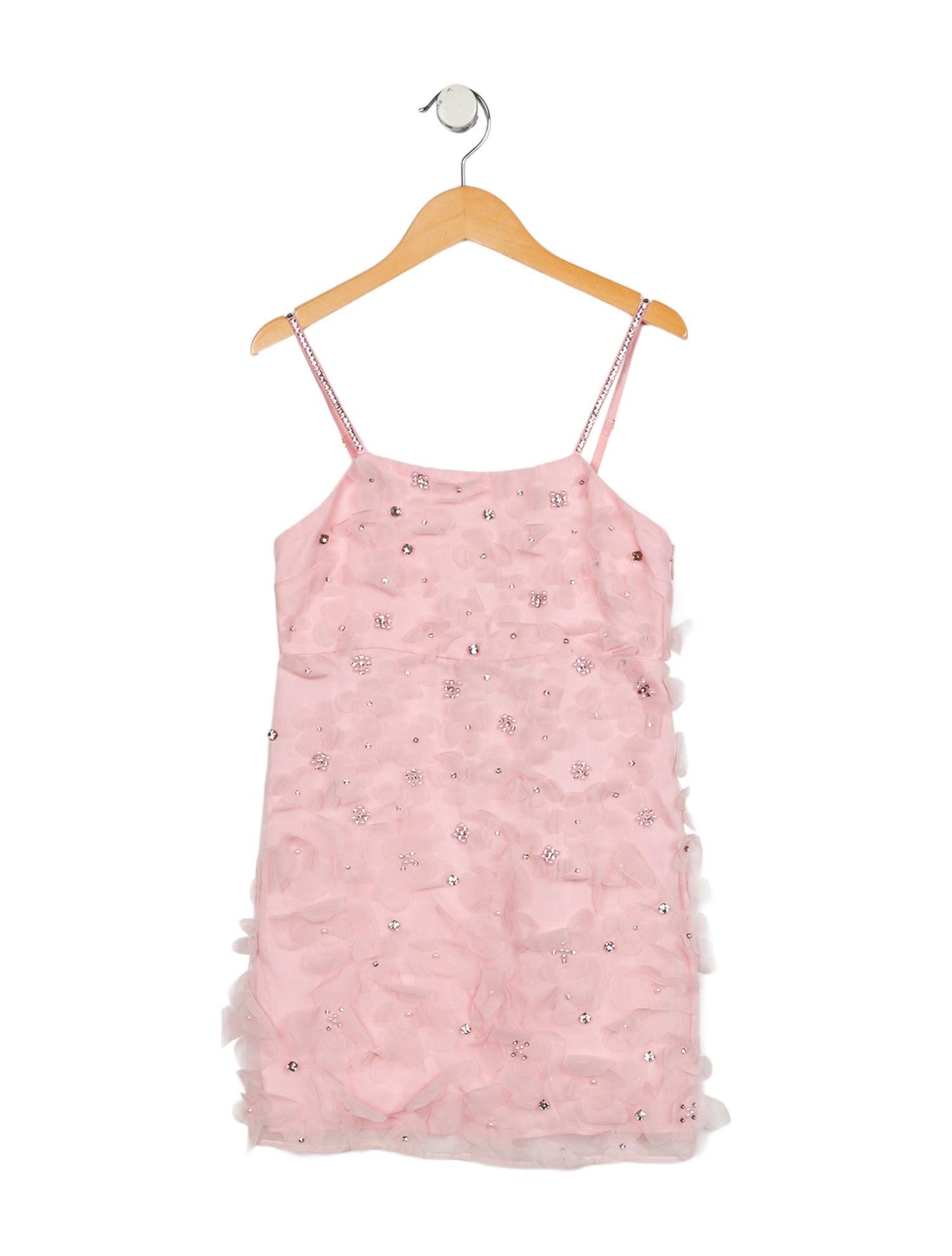 LoveShackFancy Girls' Sleeveless Embellished Dress w/Tags