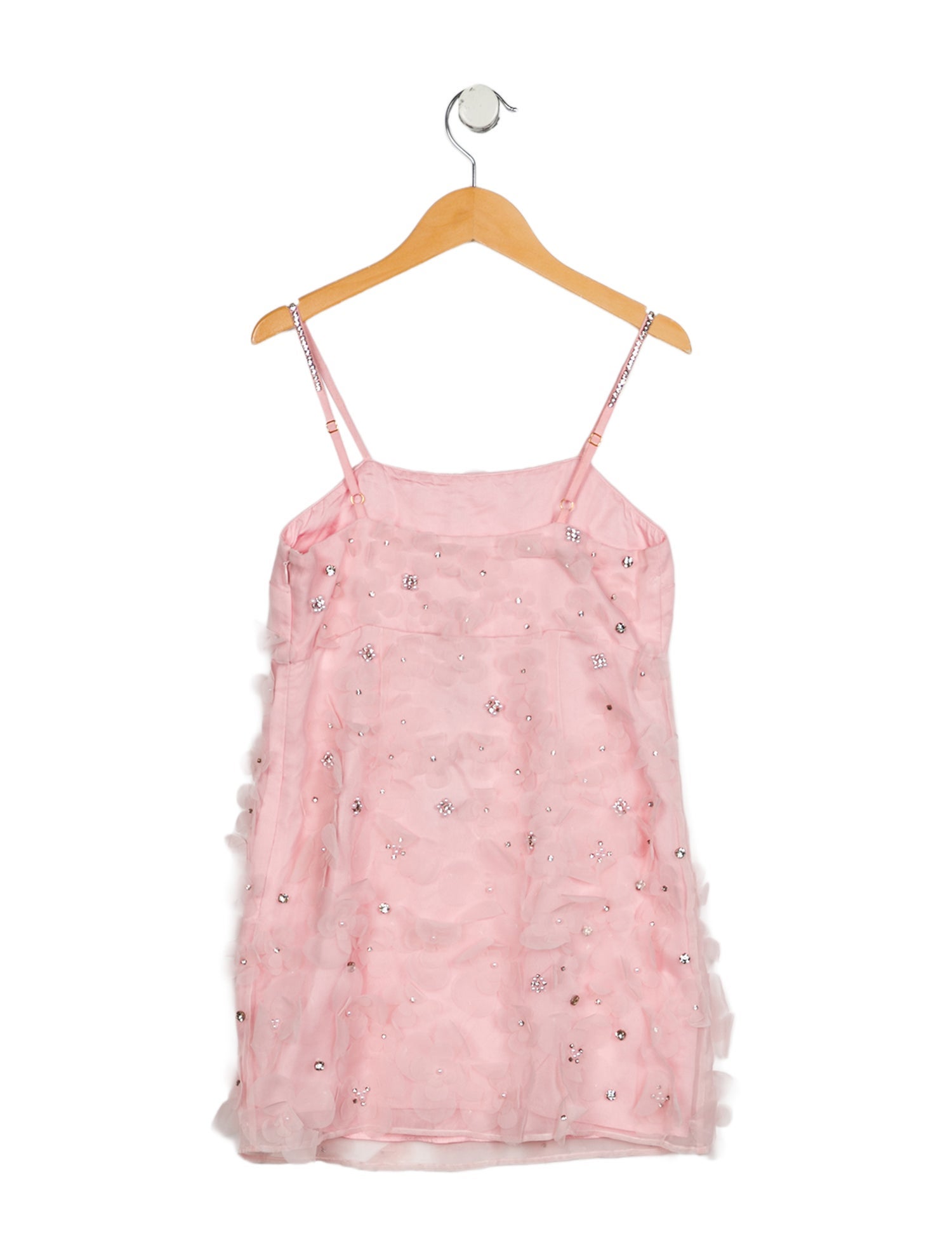 LoveShackFancy Girls' Sleeveless Embellished Dress w/Tags