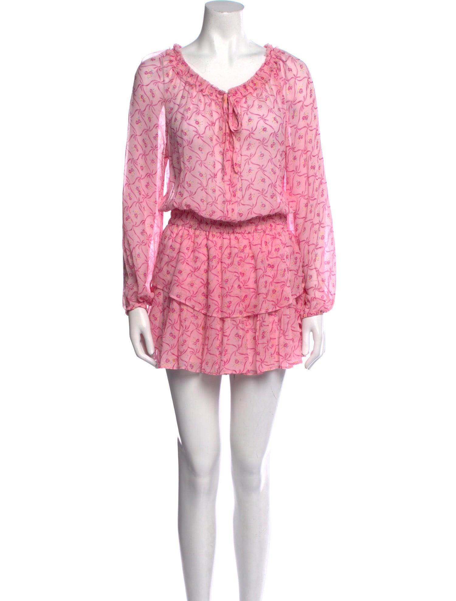 LoveShackFancy Silk Mini Dress