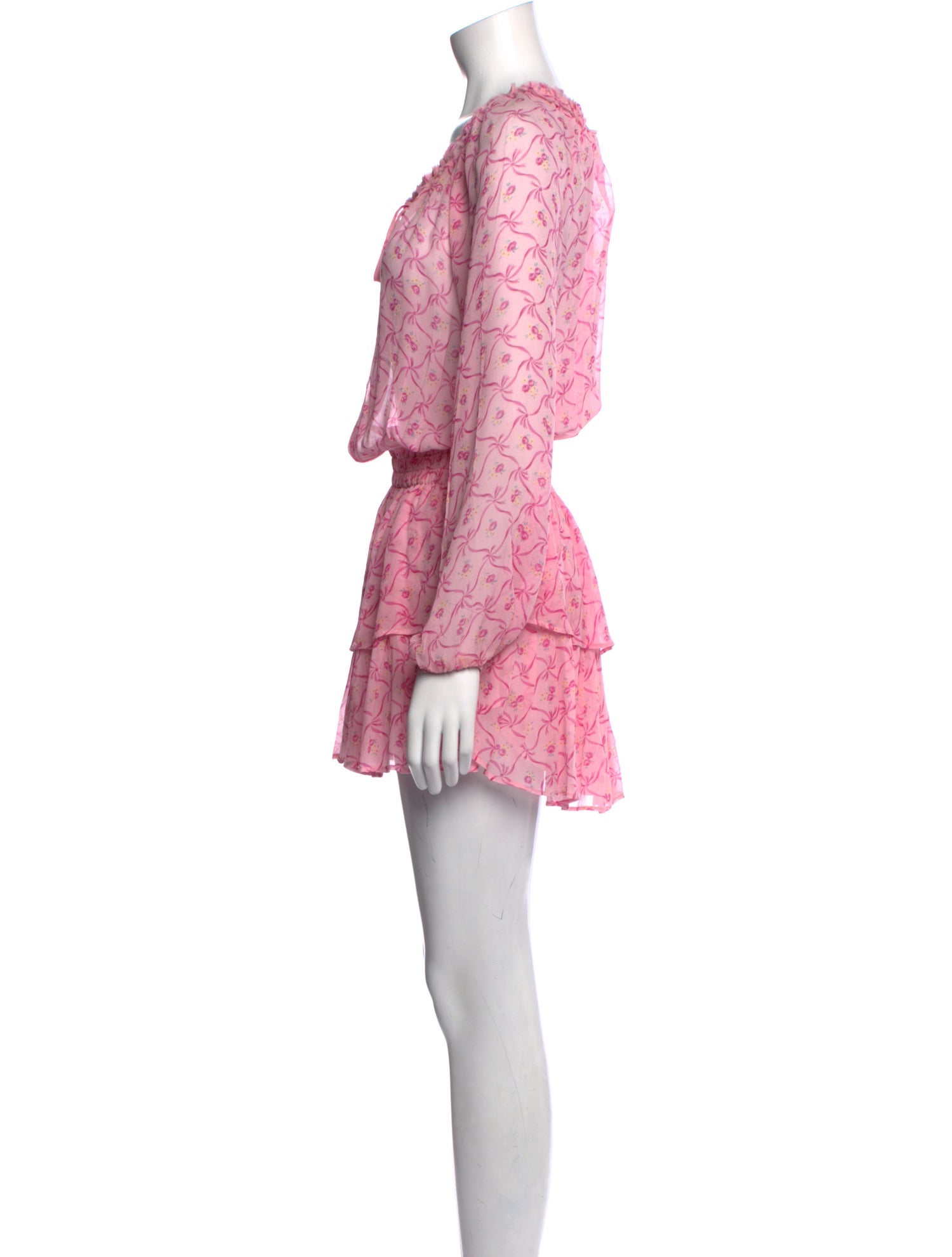 LoveShackFancy Silk Mini Dress