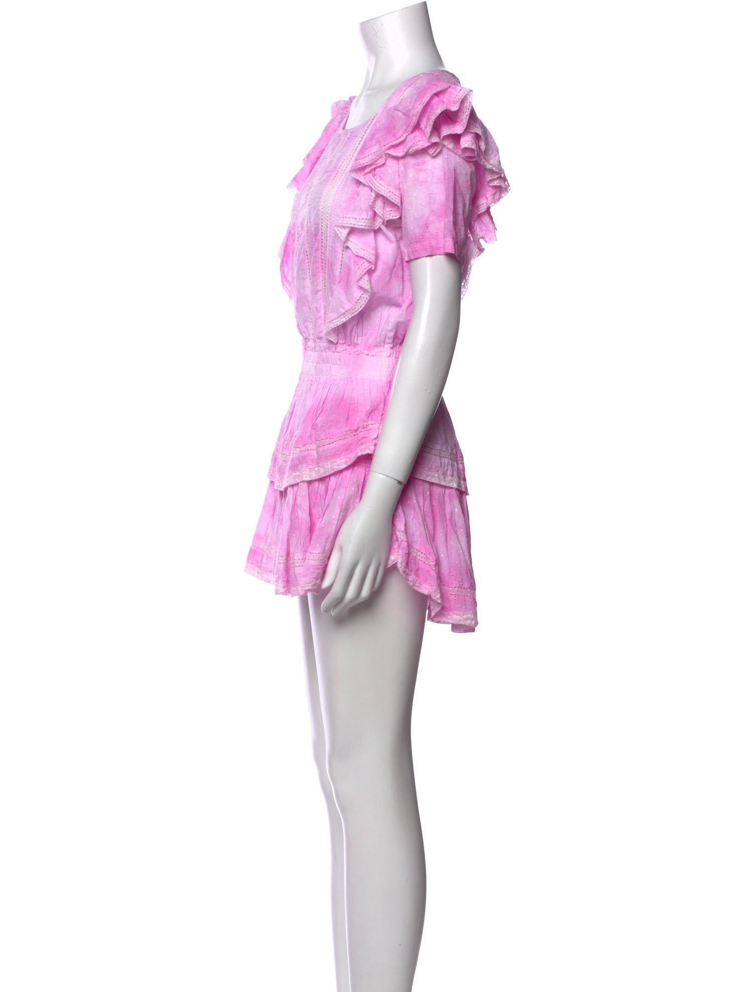 LoveShackFancy Scoop Neck Mini Dress