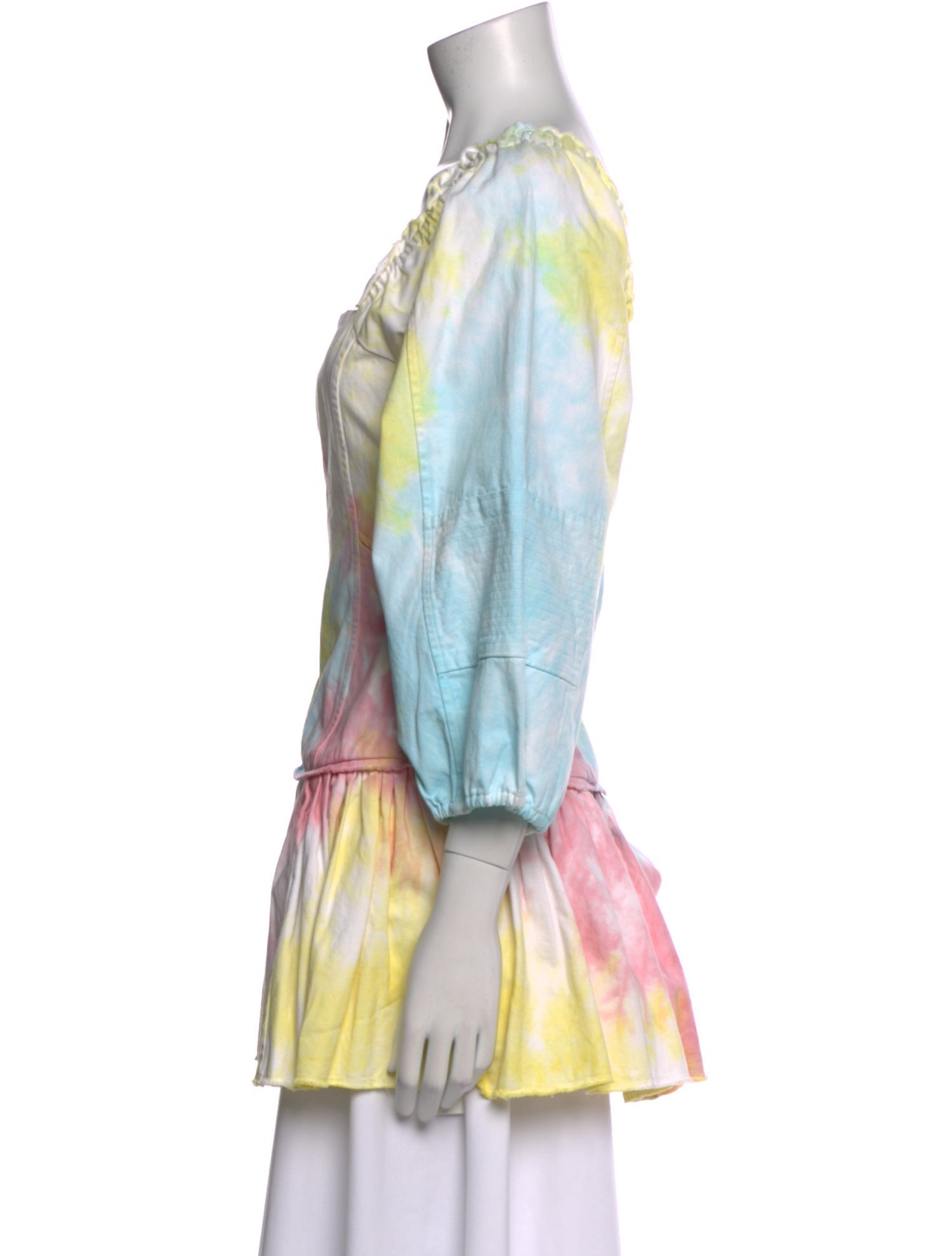 LoveShackFancy Tie-Dye Print Mini Dress