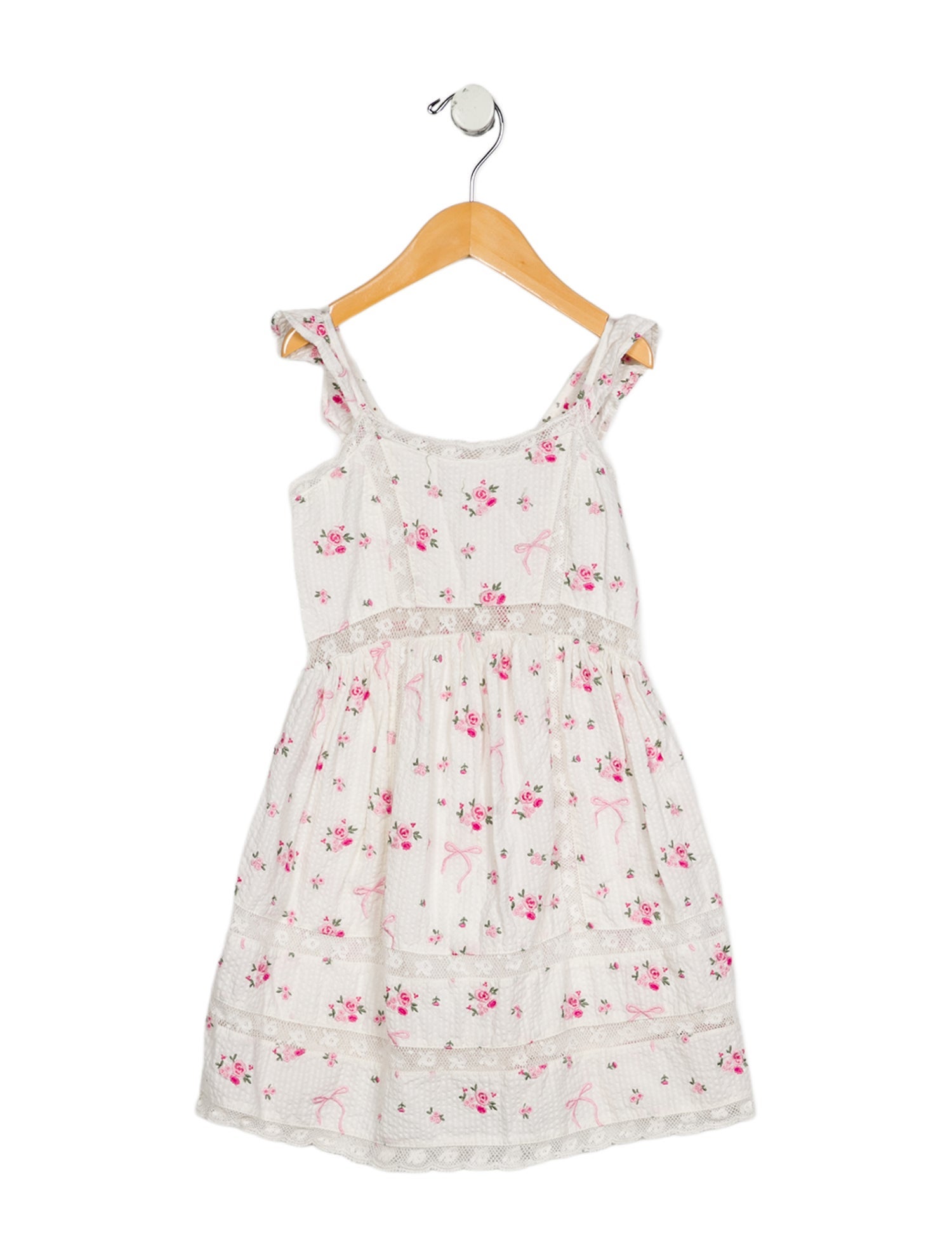 LoveShackFancy Toddler Girls' Sleeveless Embroidered Dress