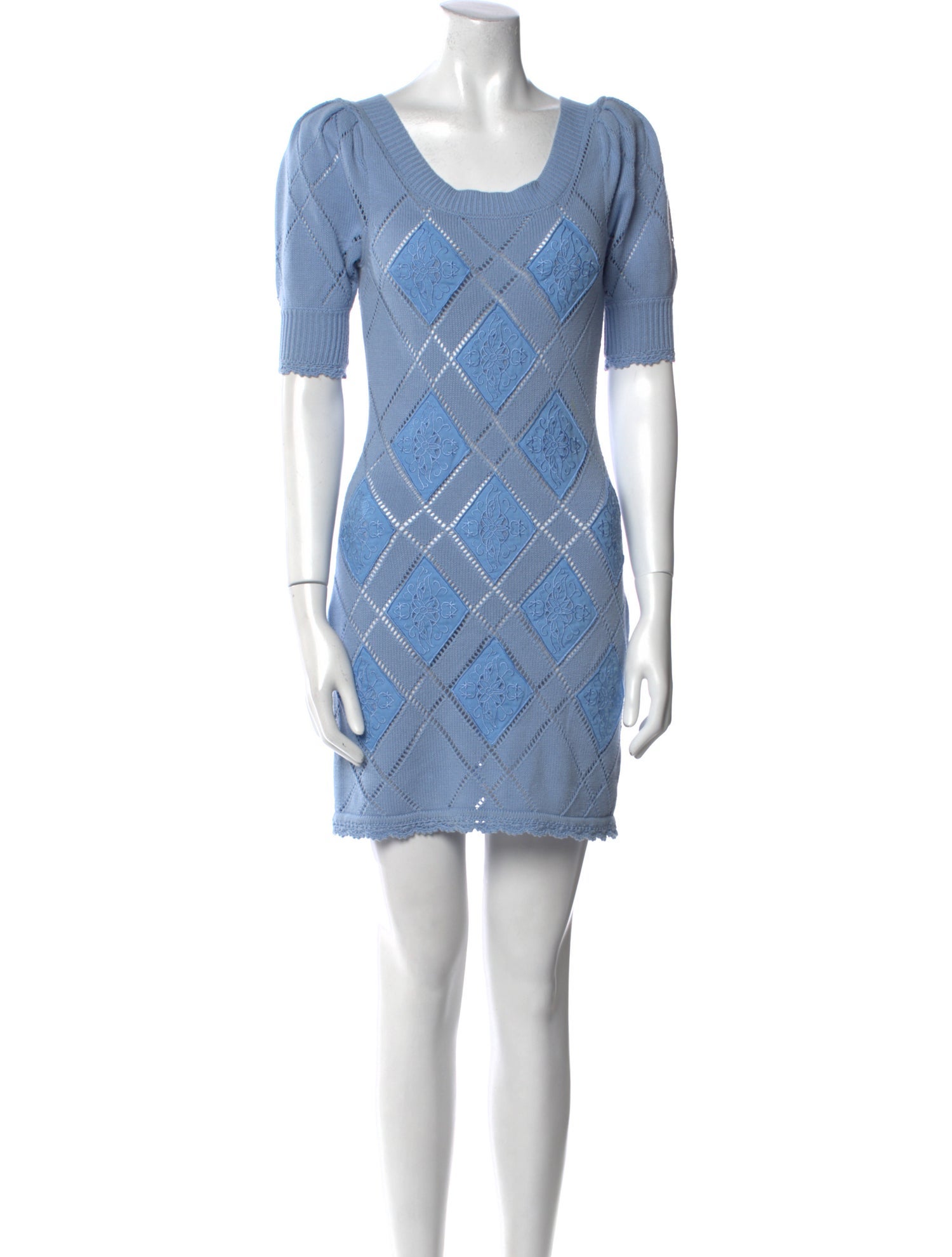 LoveShackFancy Plaid Print Mini Dress