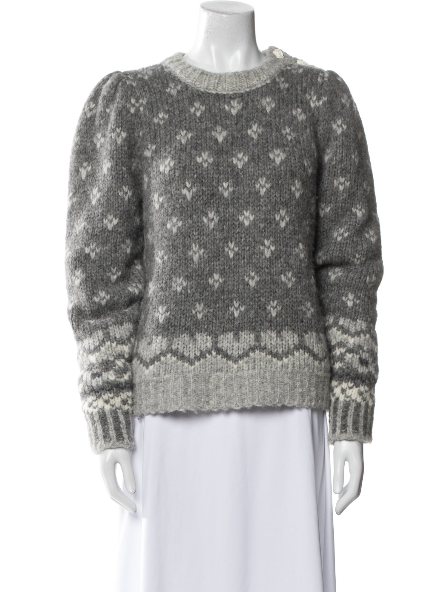 LoveShackFancy Alpaca Printed Sweater
