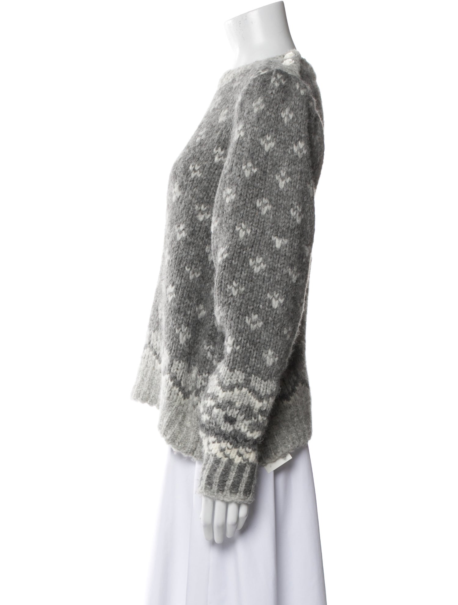 LoveShackFancy Alpaca Printed Sweater