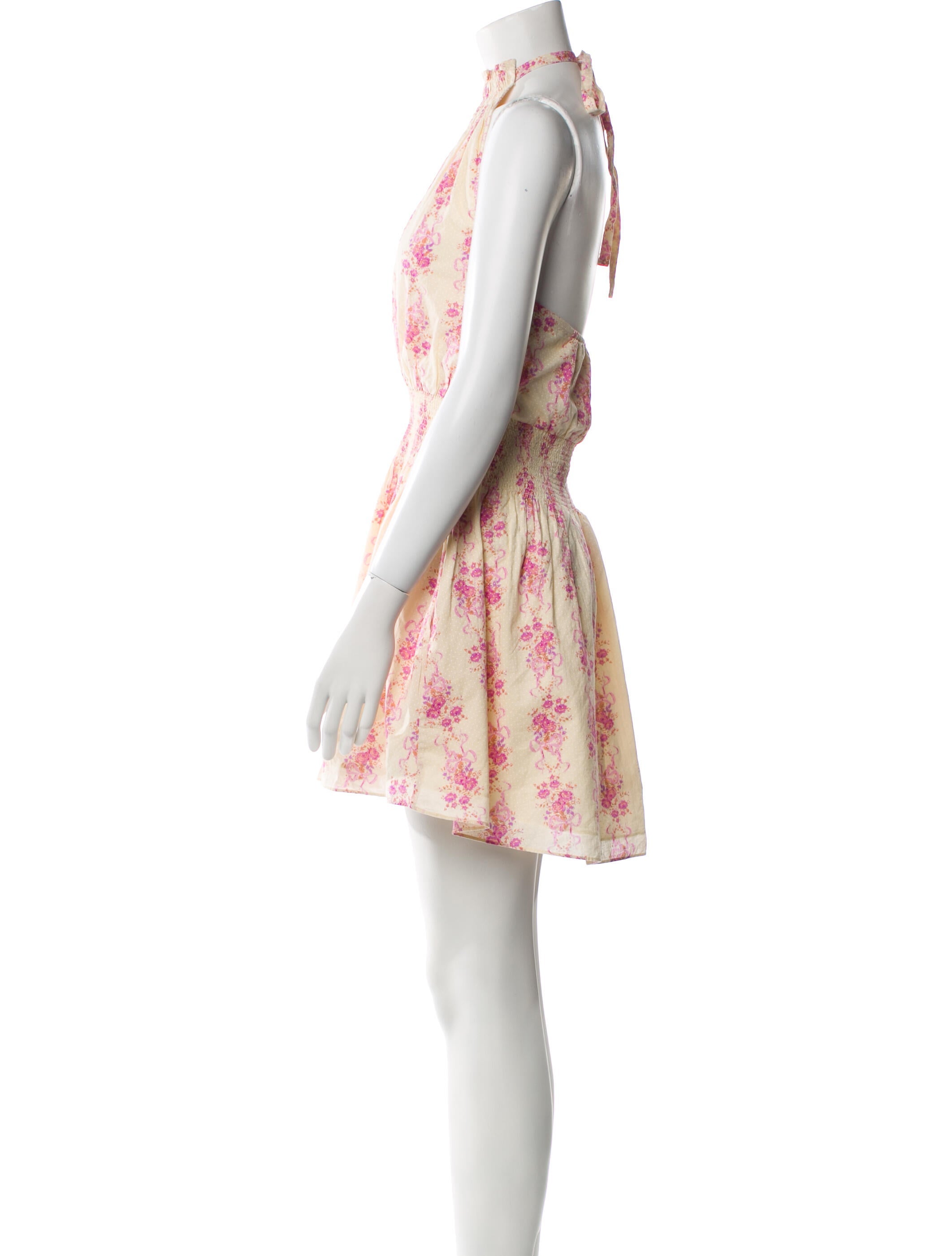 LoveShackFancy Floral Print Mini Dress w/ Tags