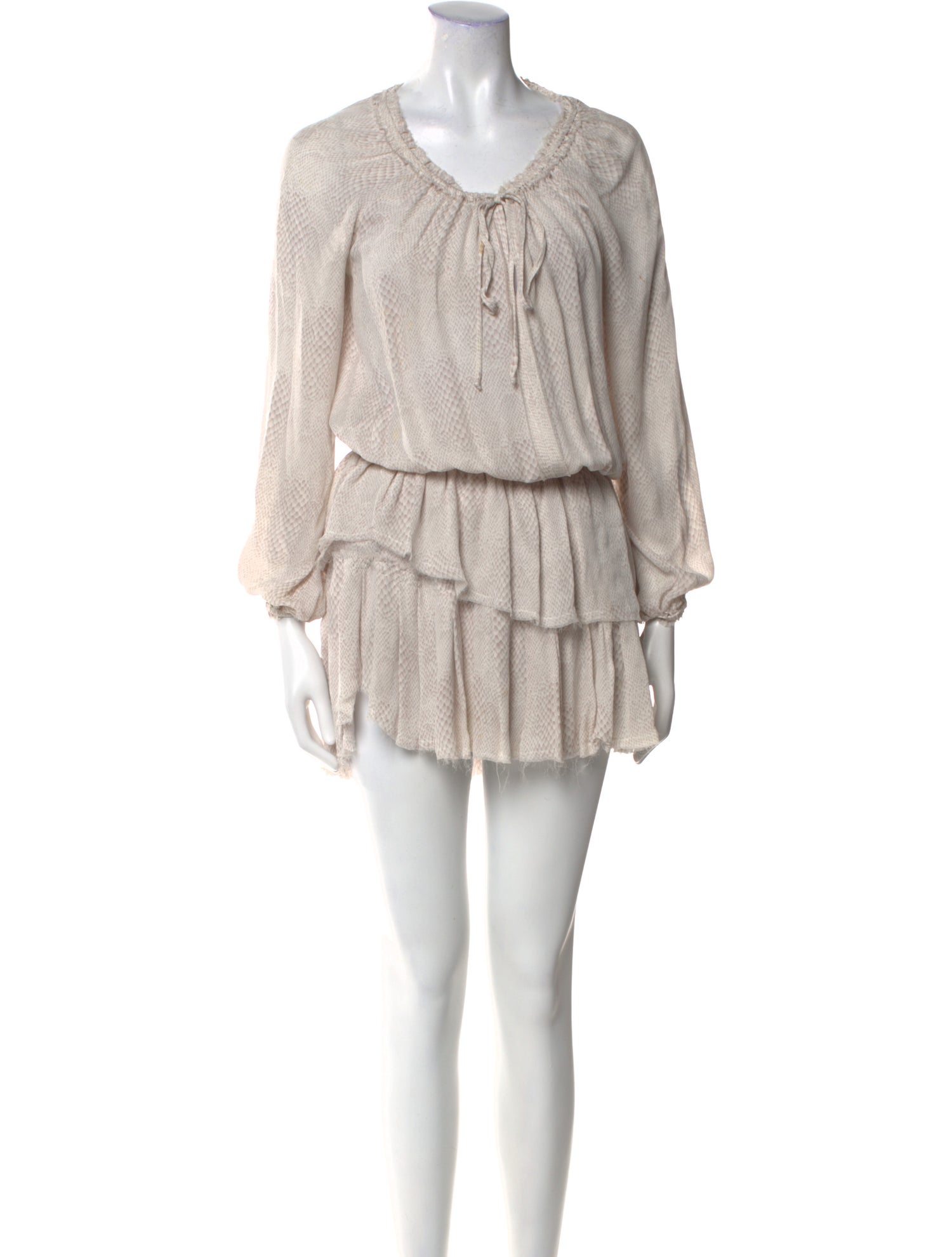 LoveShackFancy Silk Knee-Length Dress