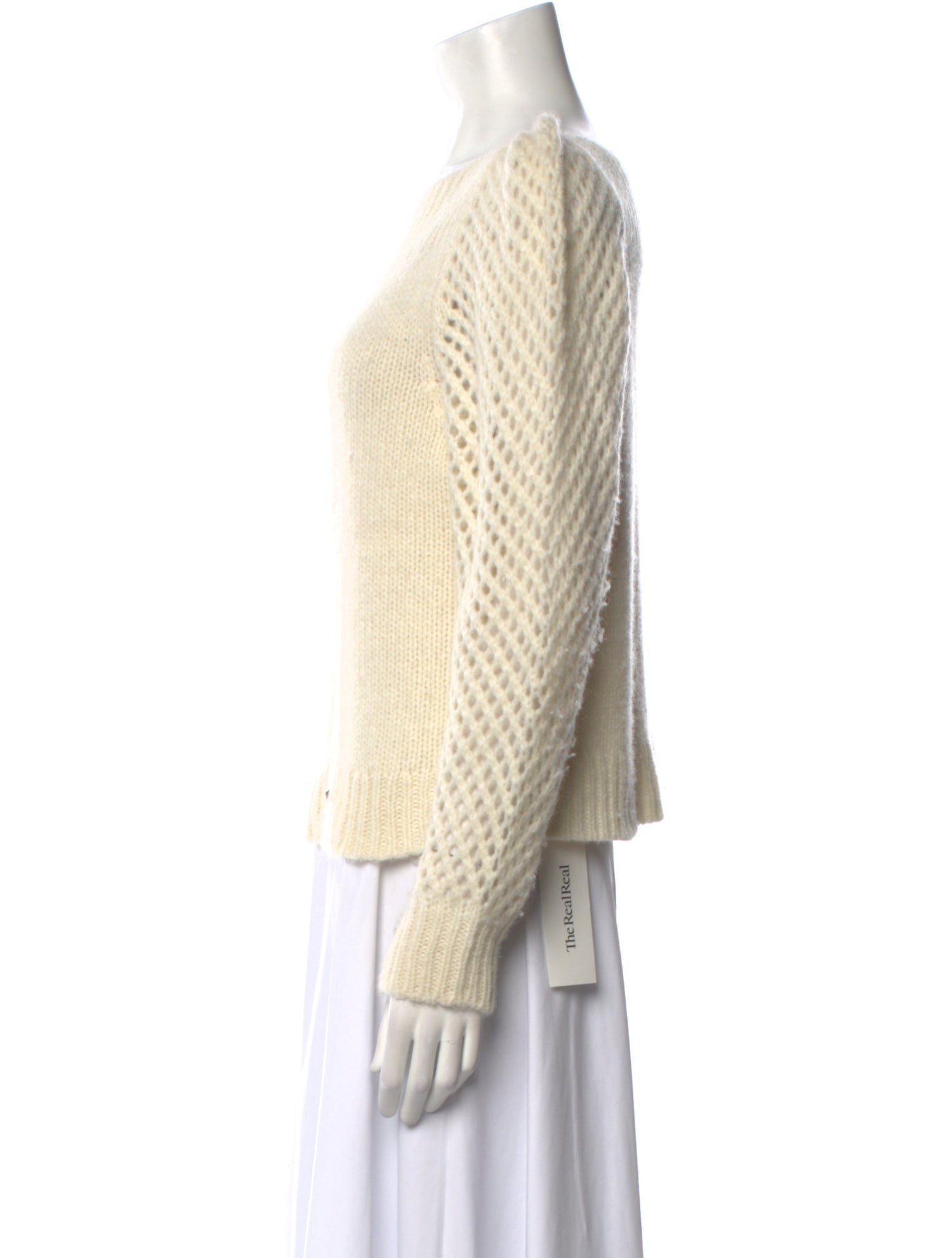 LoveShackFancy Baby Alpaca Bateau Neckline Sweater