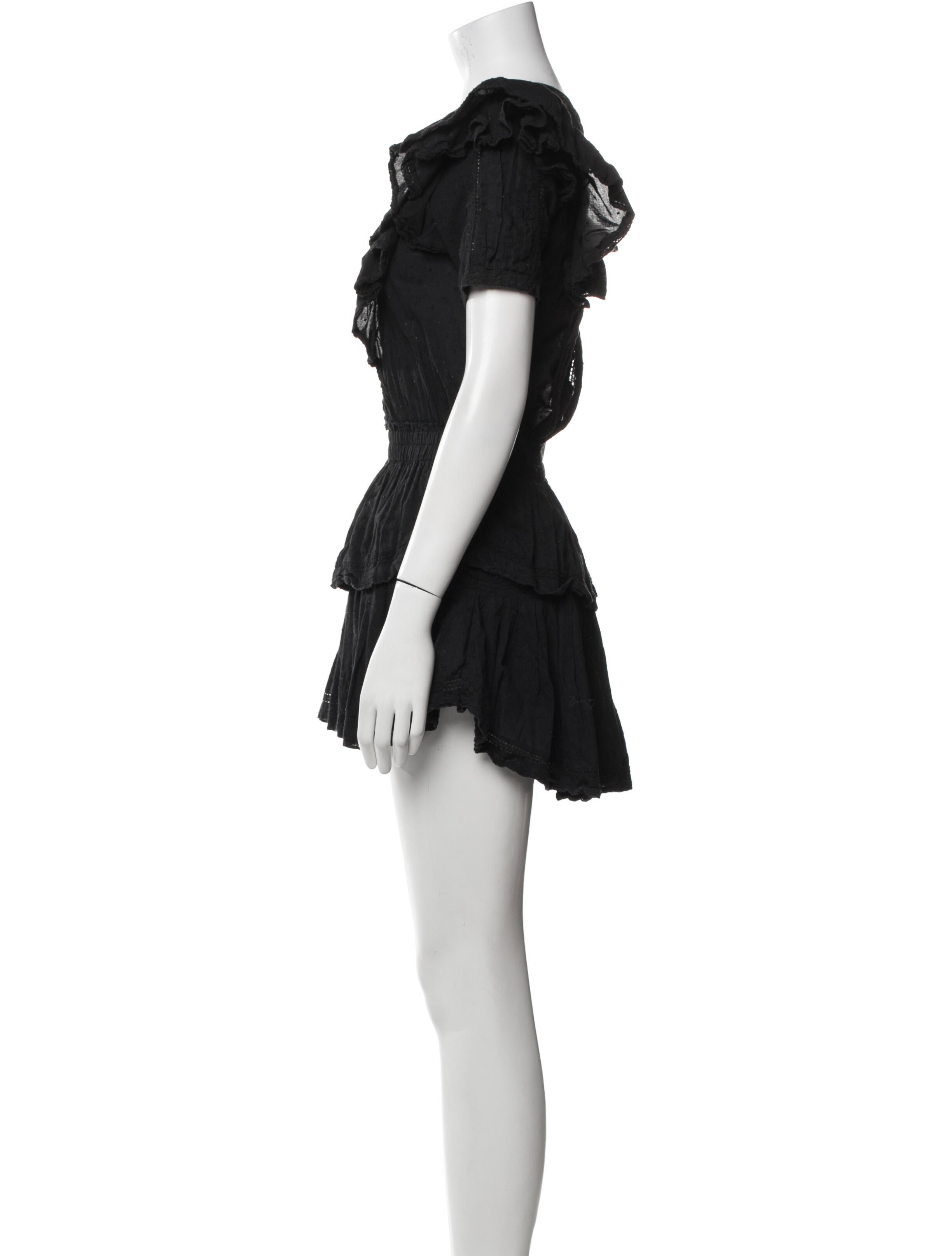 LoveShackFancy Scoop Neck Mini Dress