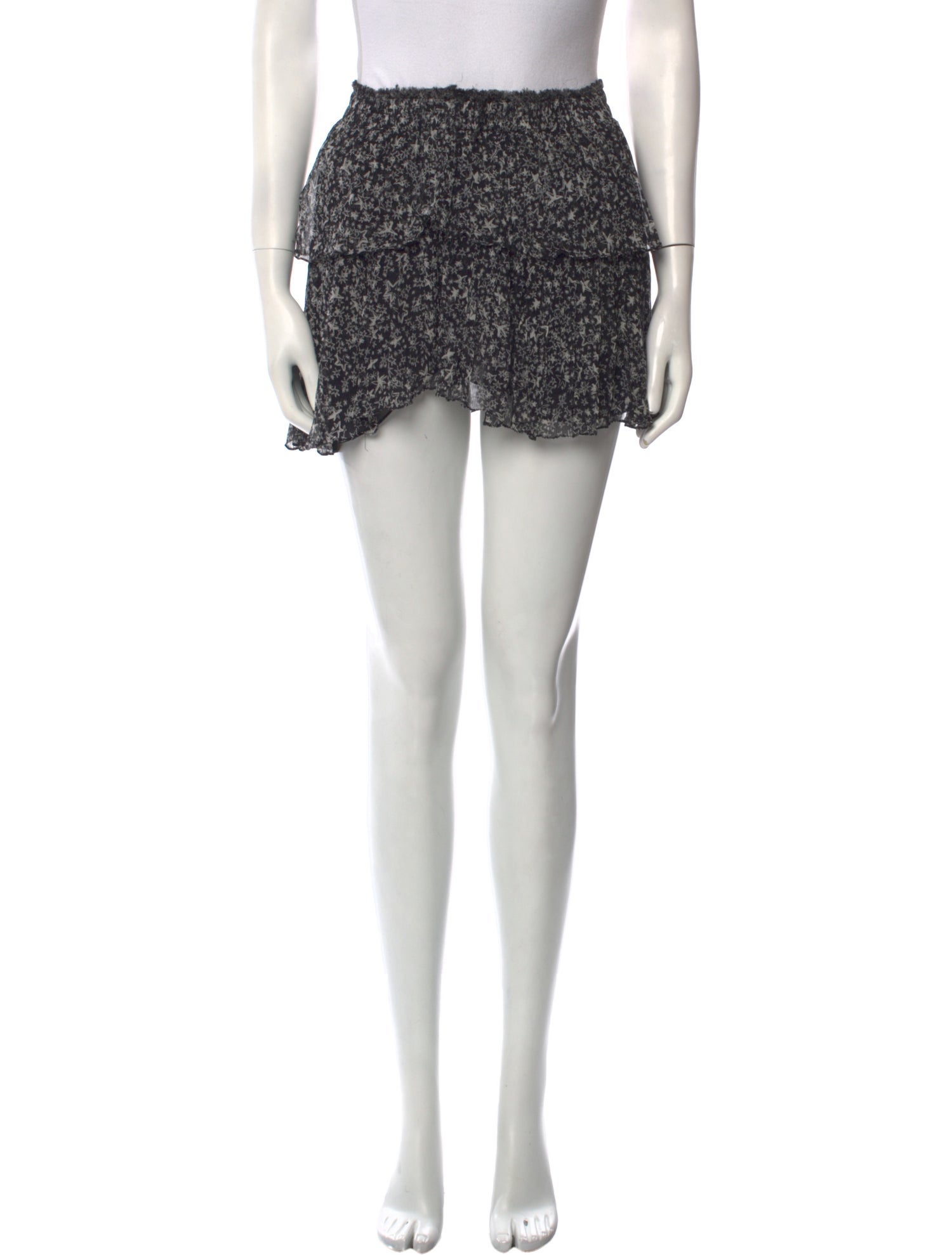 LoveShackFancy Silk Mini Skirt