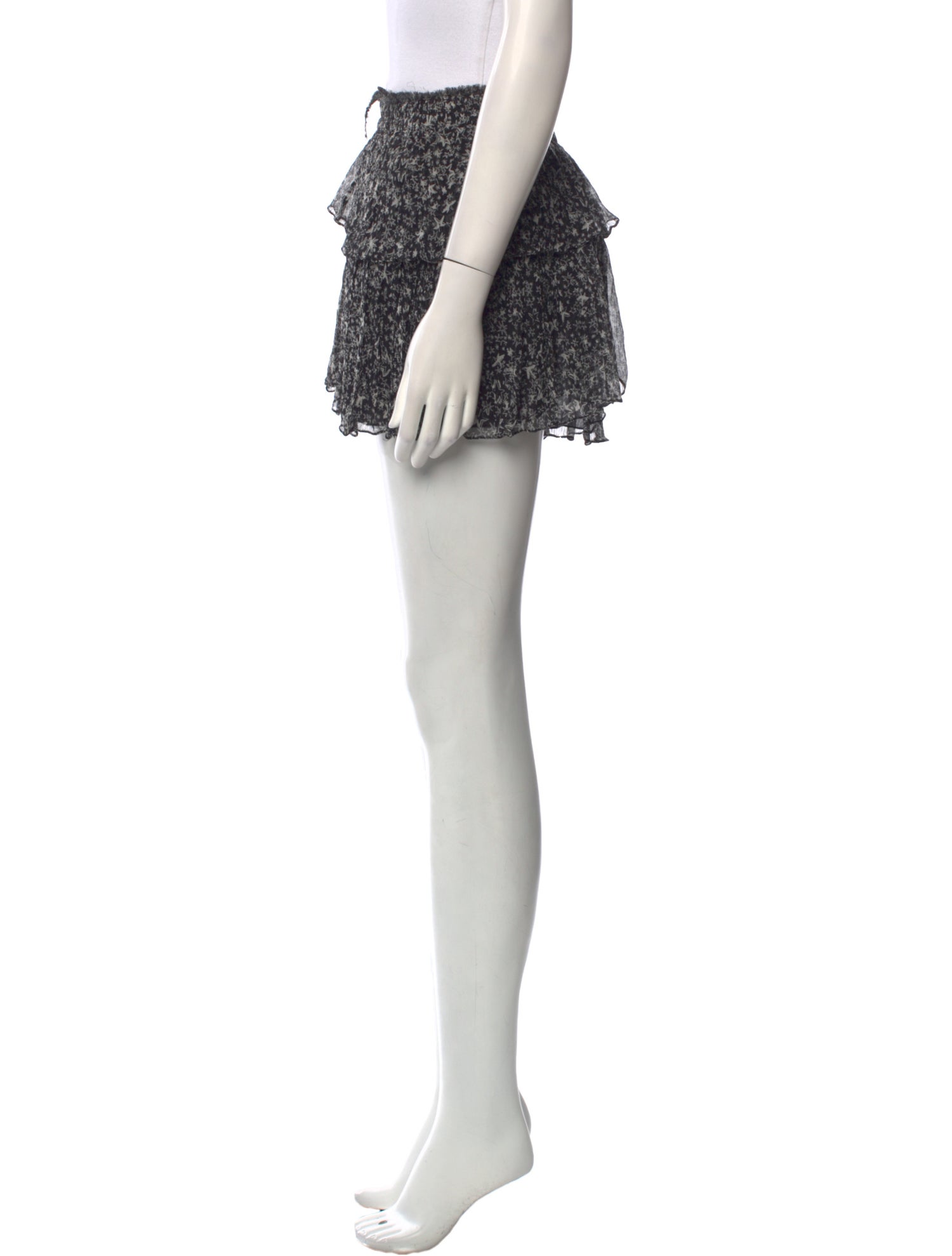 LoveShackFancy Silk Mini Skirt