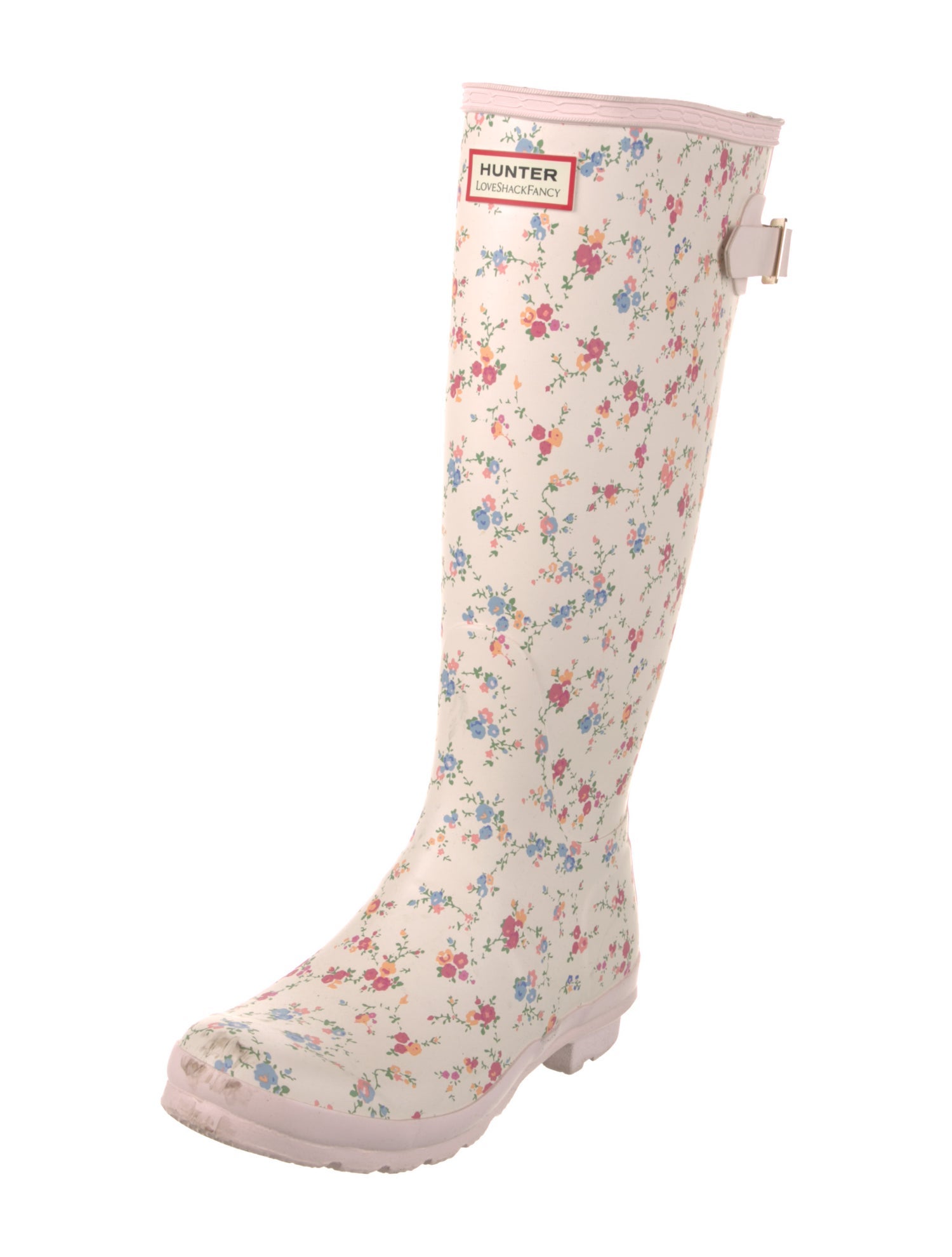 LoveShackFancy Rubber Printed Rain Boots