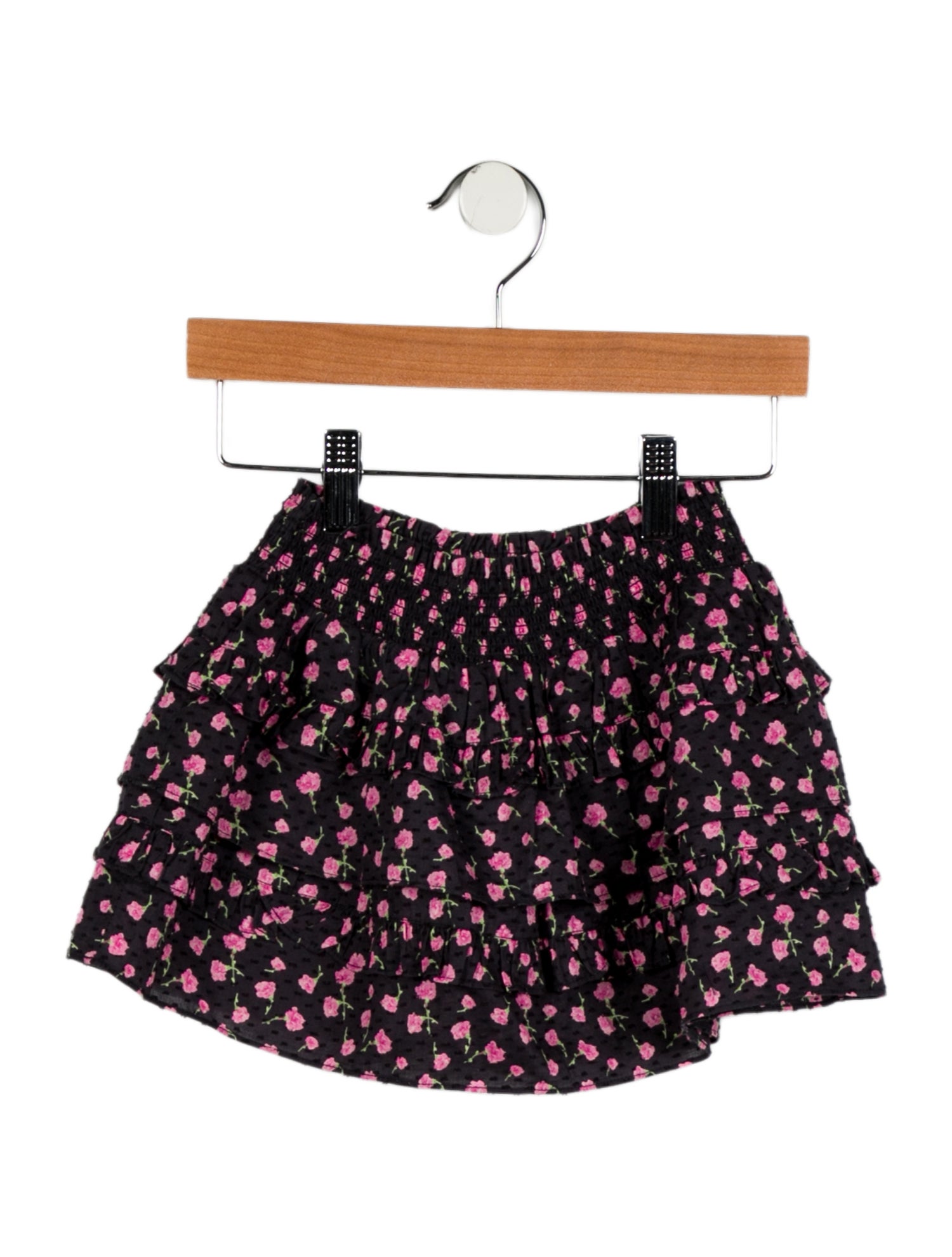 LoveShackFancy Toddler Girls' Floral Printed Mini Skirt