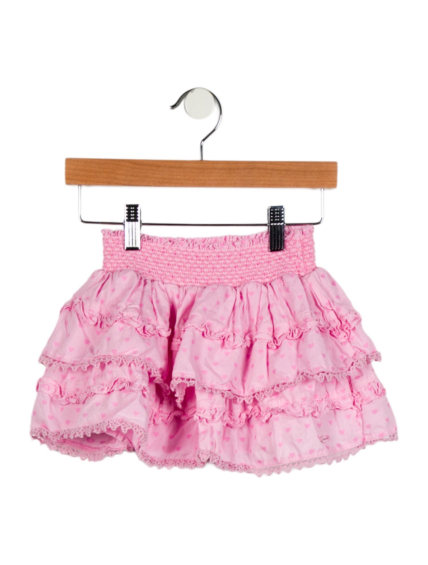 LoveShackFancy Toddler Girls' Pattern Printed Ruffle Mini Skirt