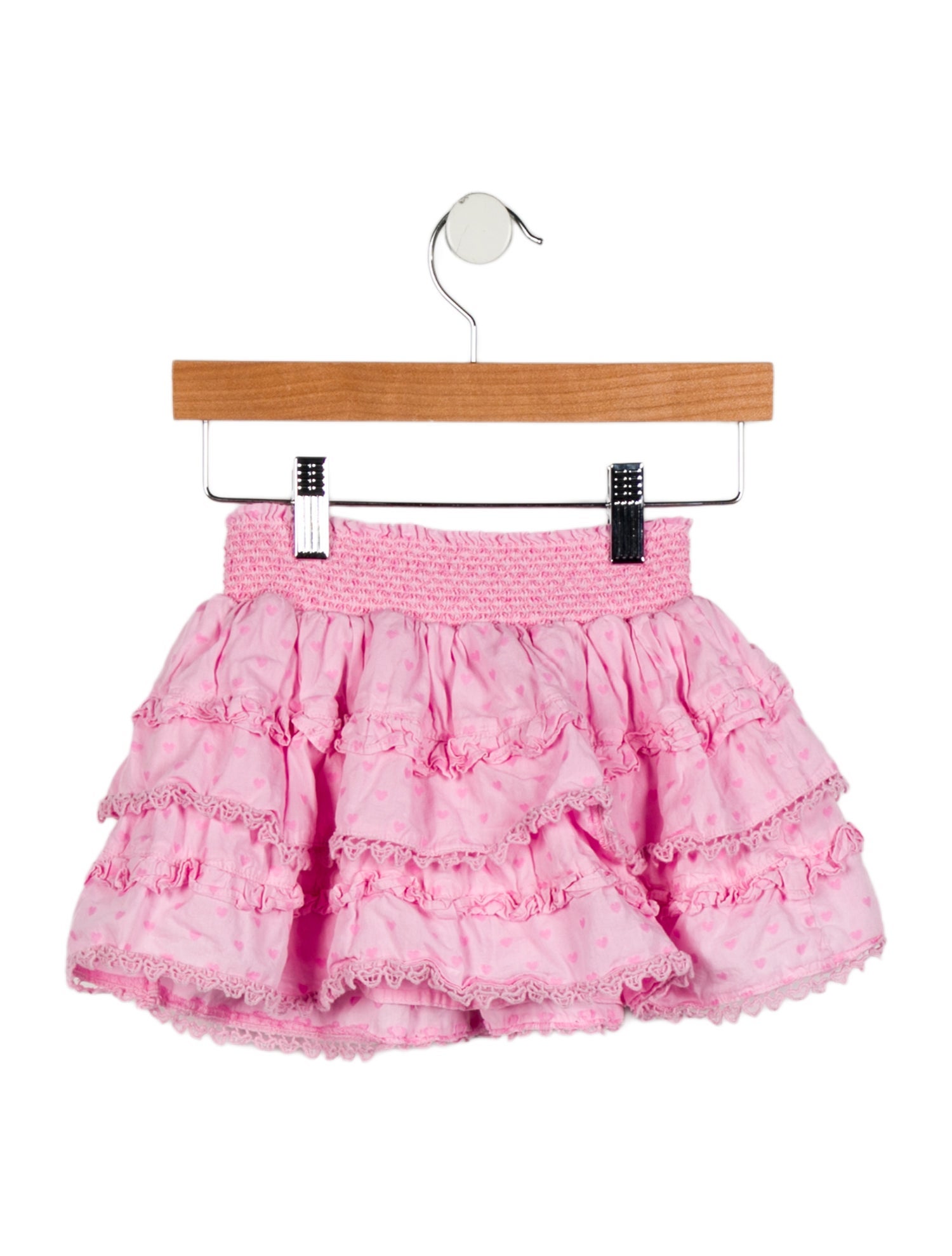 LoveShackFancy Toddler Girls' Pattern Printed Ruffle Mini Skirt