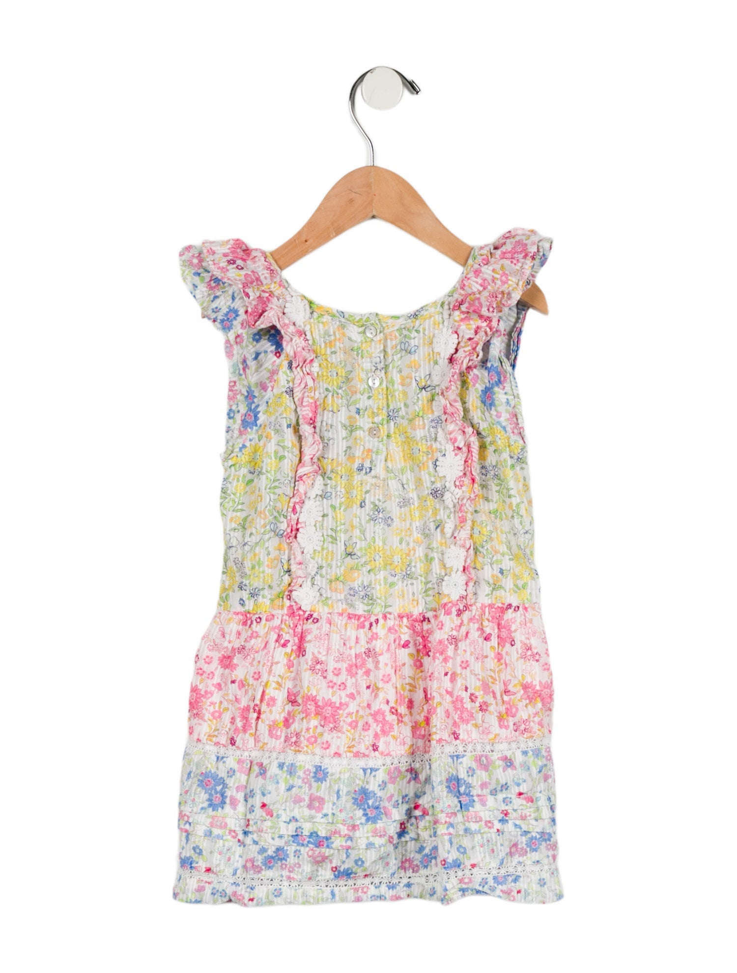 LoveShackFancy Toddler Girls' Floral Printed Sleeveless Dress