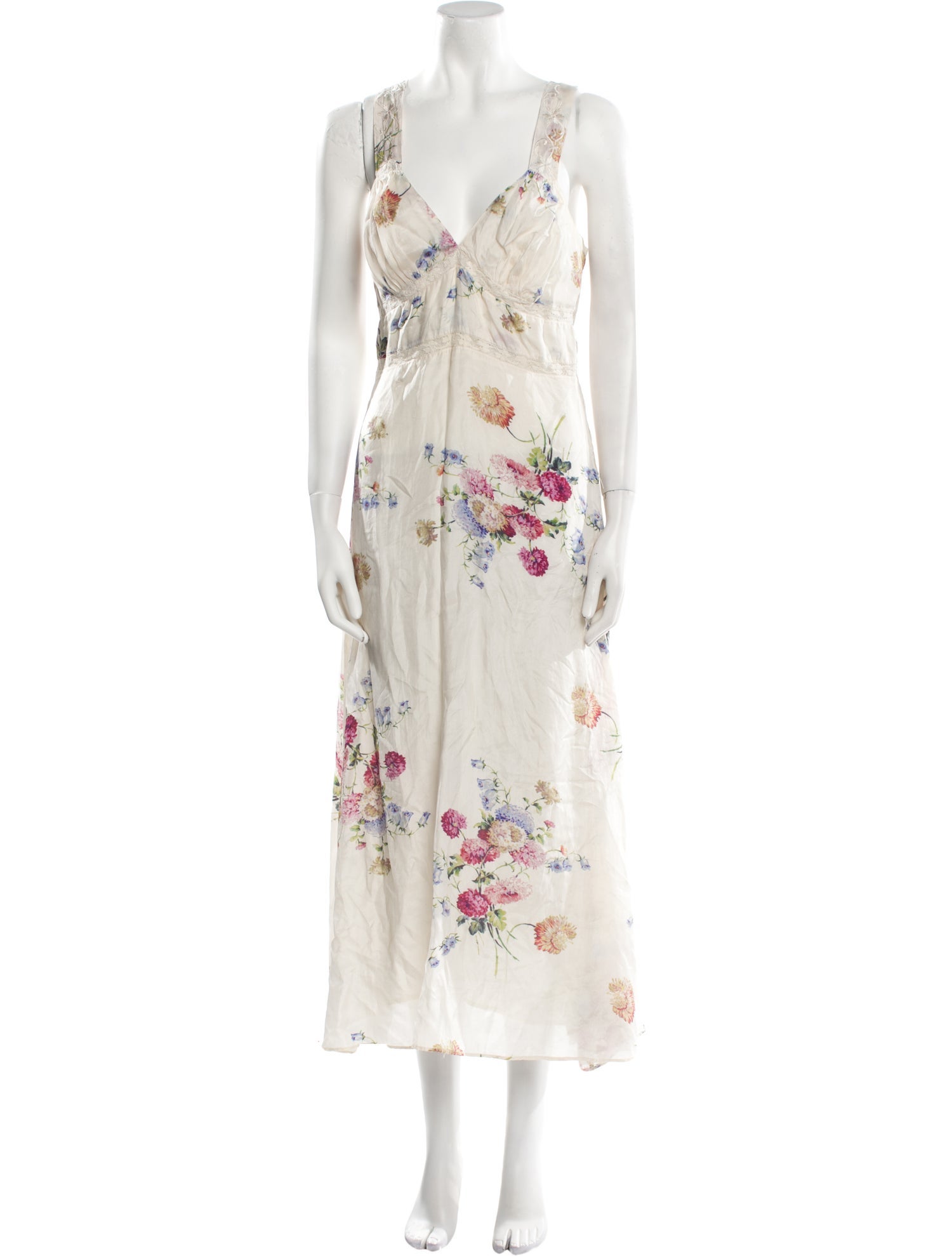 LoveShackFancy Silk Long Dress