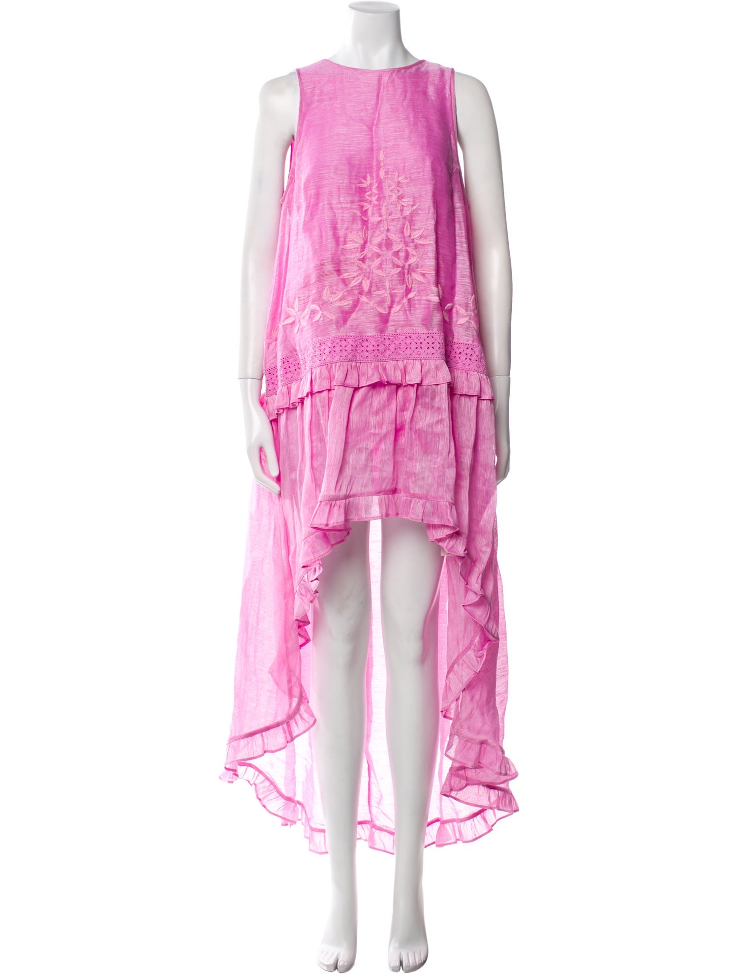 LoveShackFancy Silk Long Dress