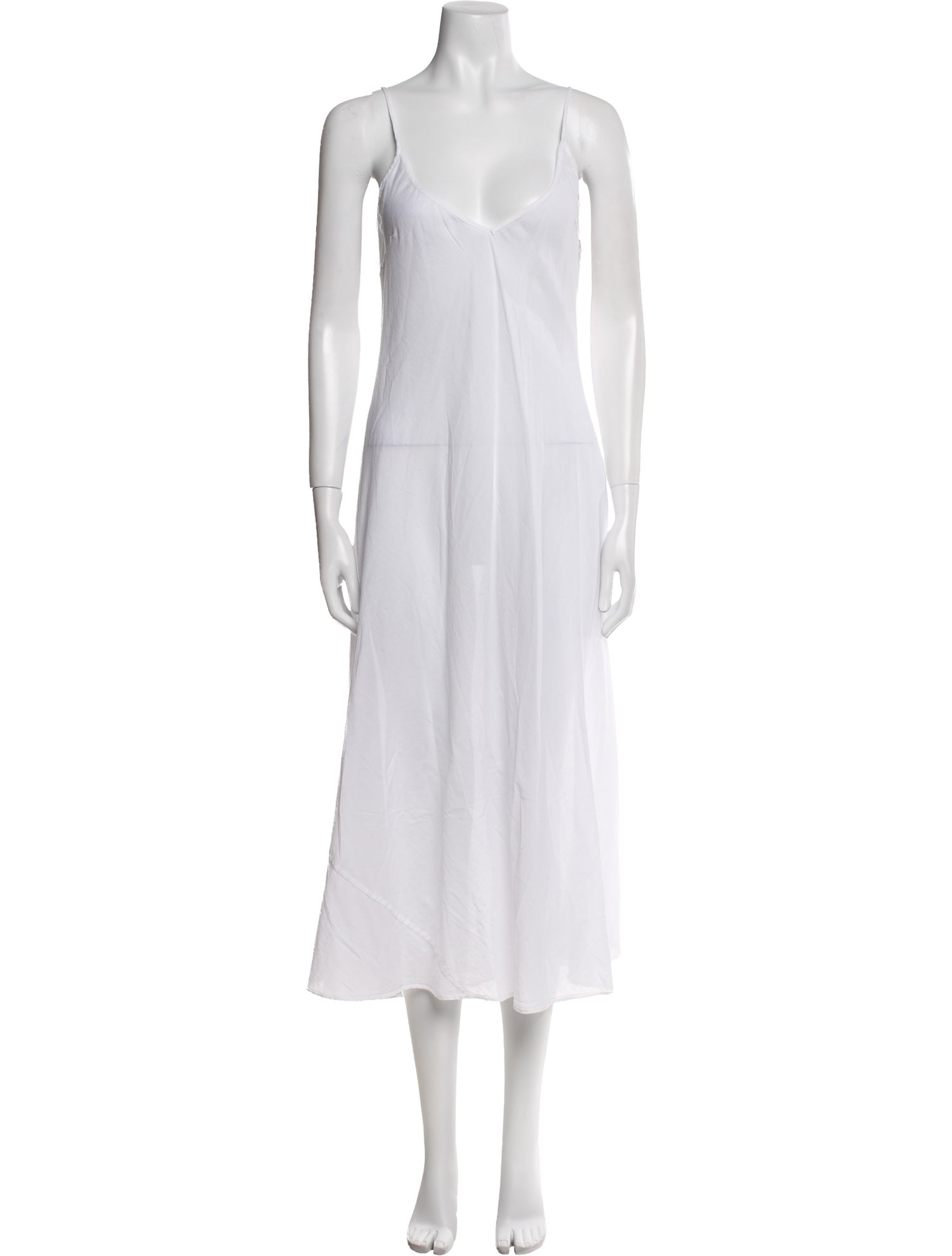 LoveShackFancy V-Neck Midi Length Dress