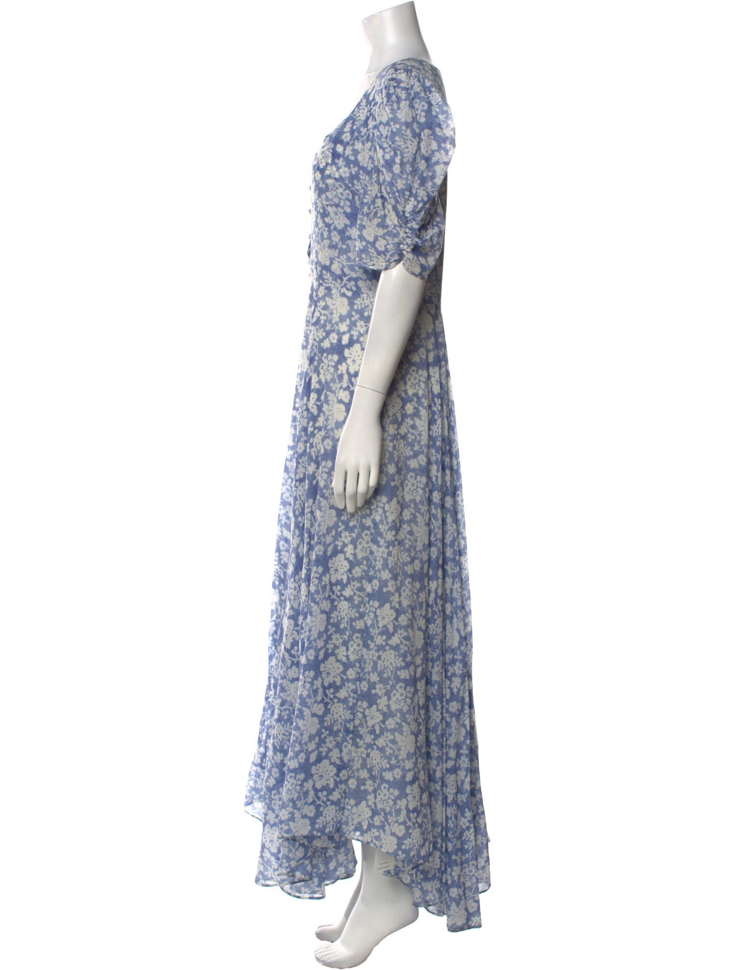 LoveShackFancy Floral Print Long Dress