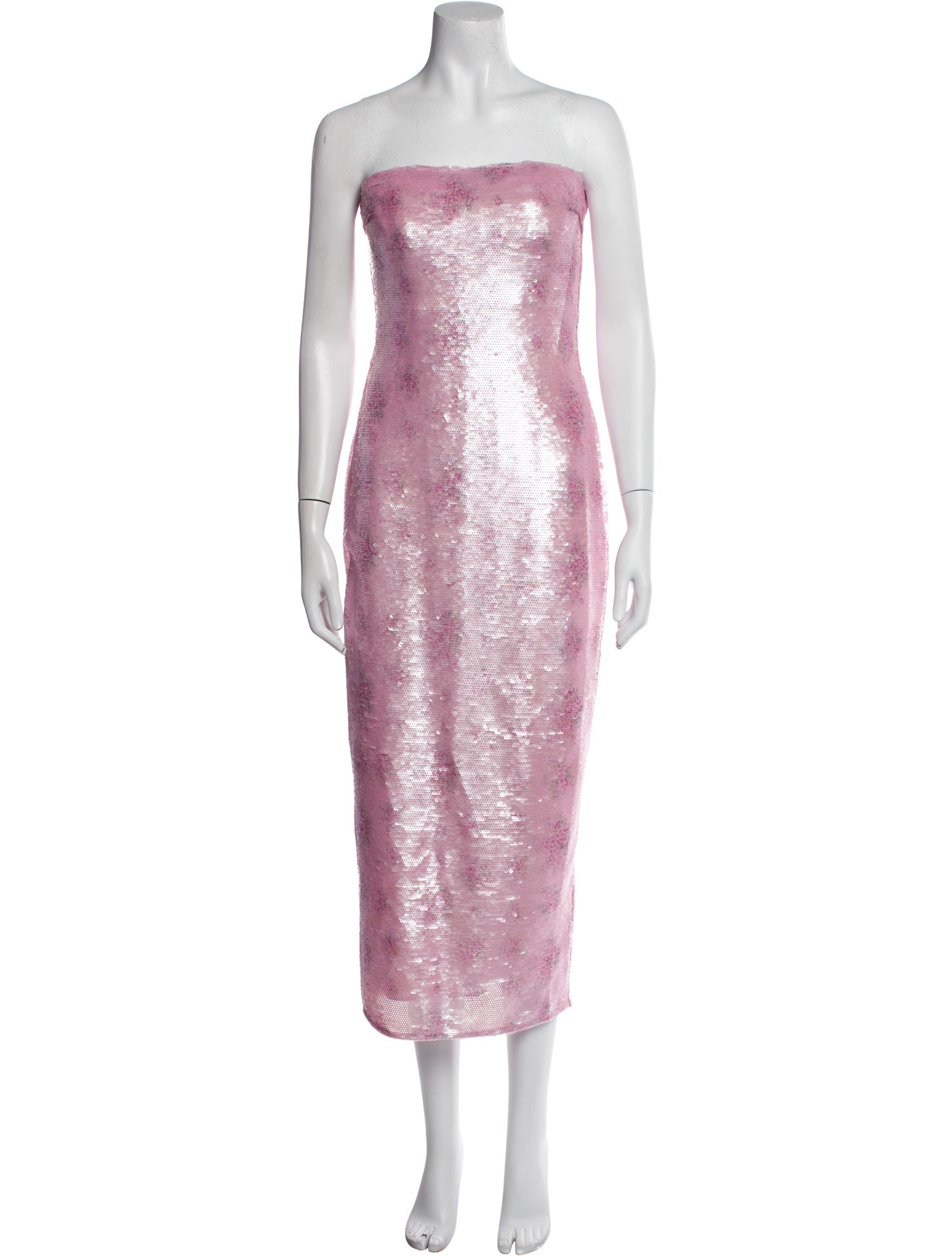 LoveShackFancy Strapless Midi Length Dress