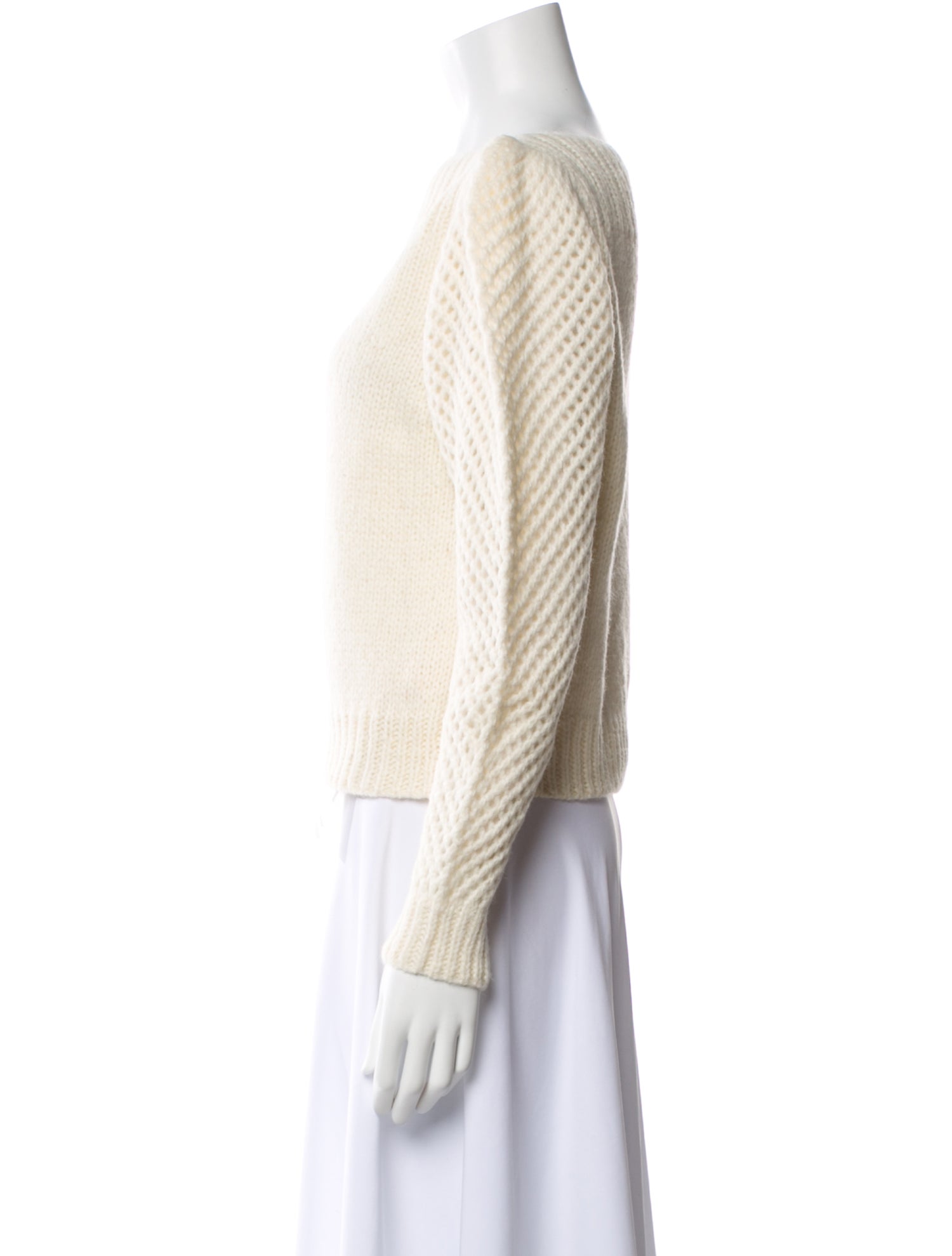 LoveShackFancy Baby Alpaca Bateau Neckline Sweater w/ Tags