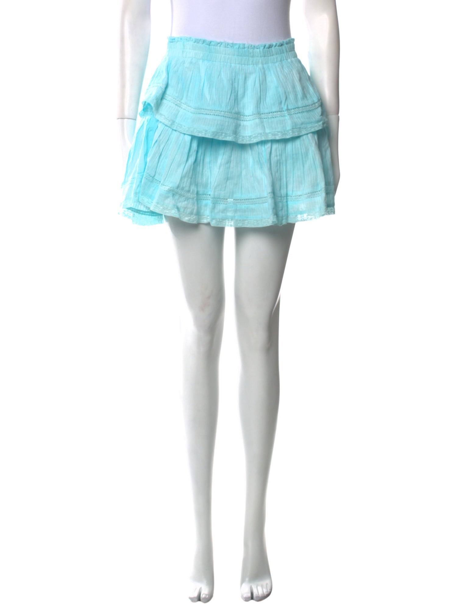 LoveShackFancy Distressed Accents Mini Skirt w/ Tags