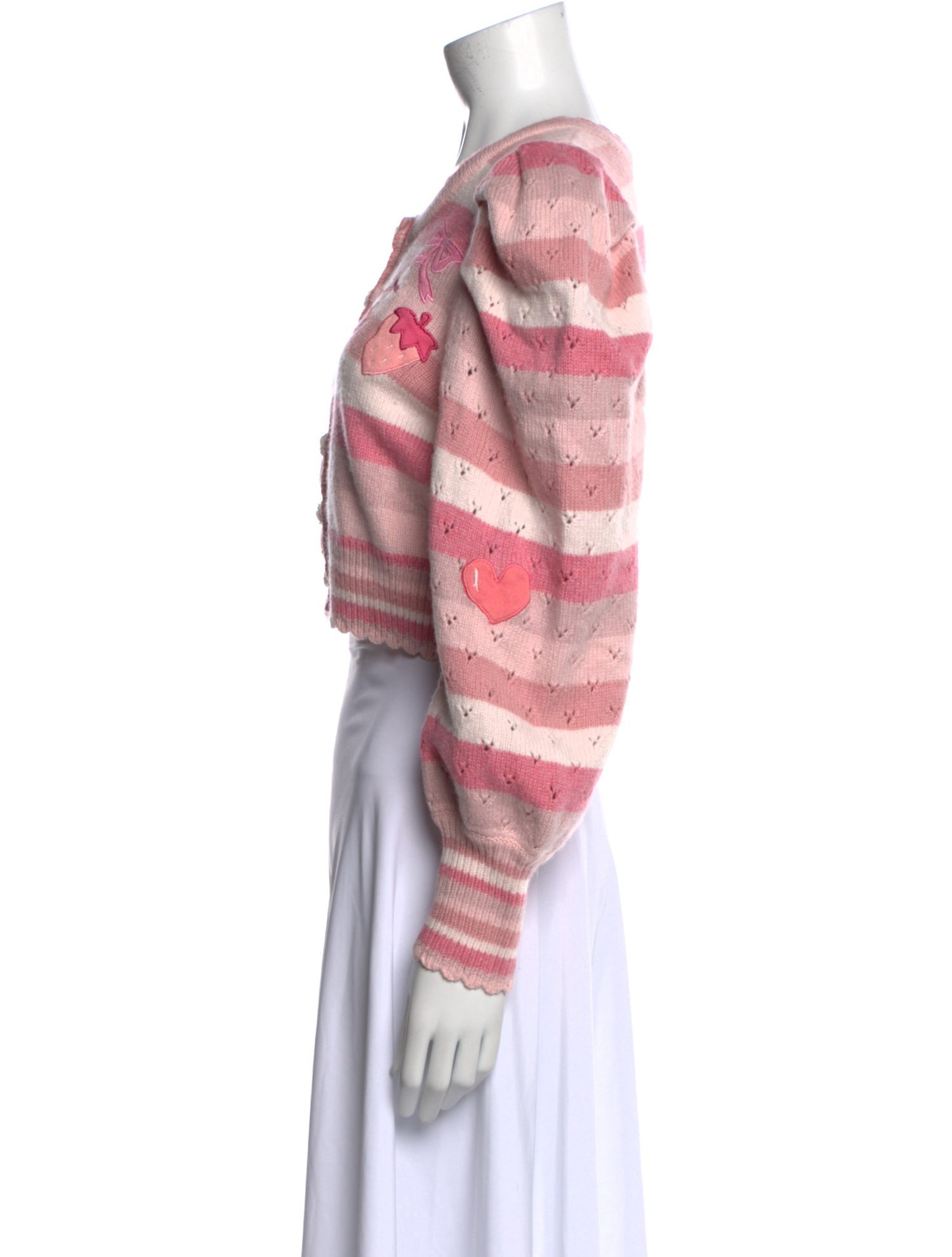 LoveShackFancy Striped Crew Neck Sweater w/ Tags