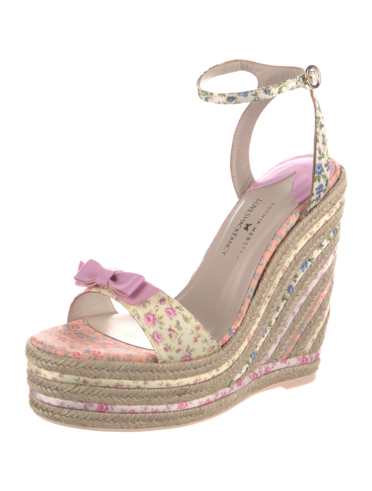 LoveShackFancy Floral Print Espadrilles