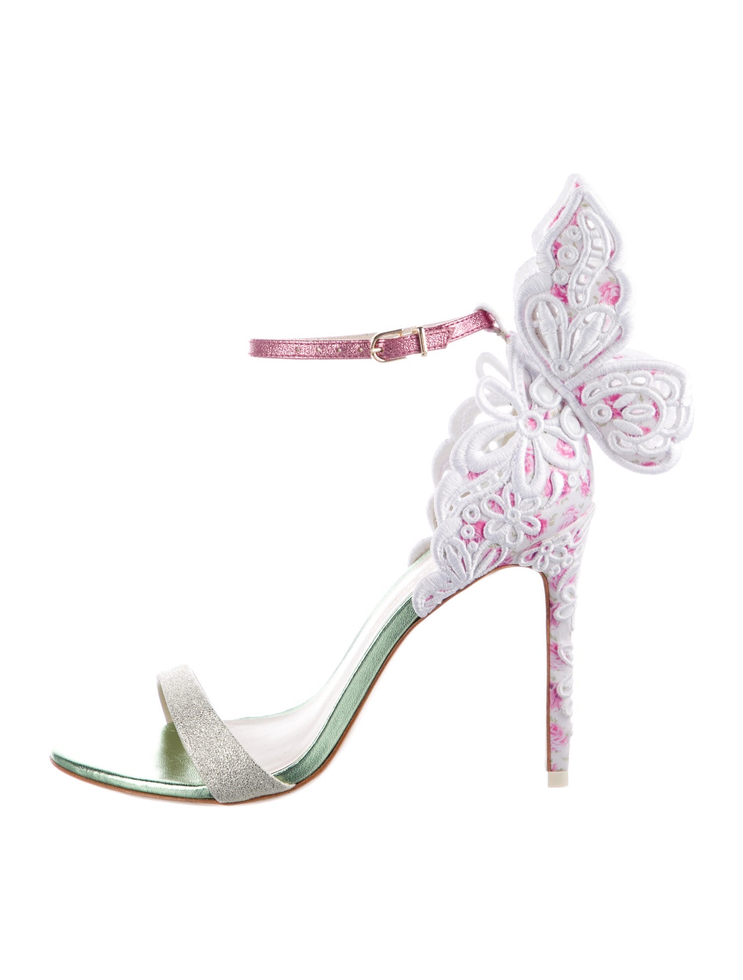 LoveShackFancy Leather Patterned Sandals