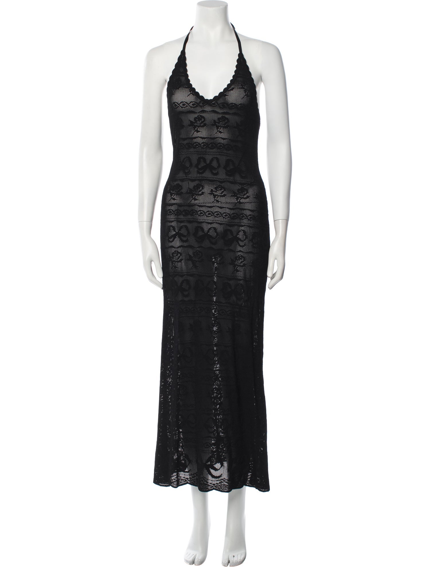 LoveShackFancy Lace Pattern Long Dress