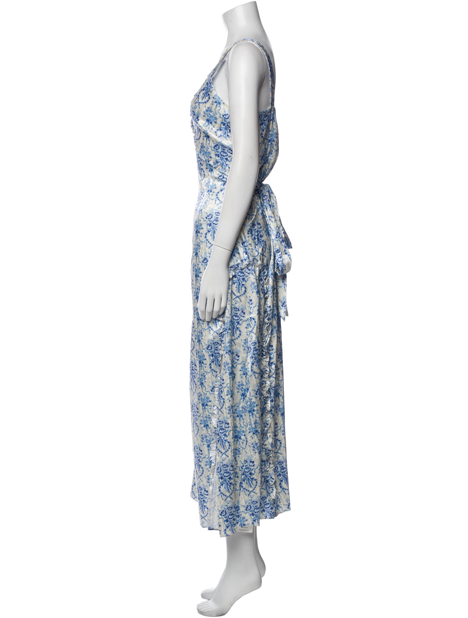 LoveShackFancy Floral Print Long Dress