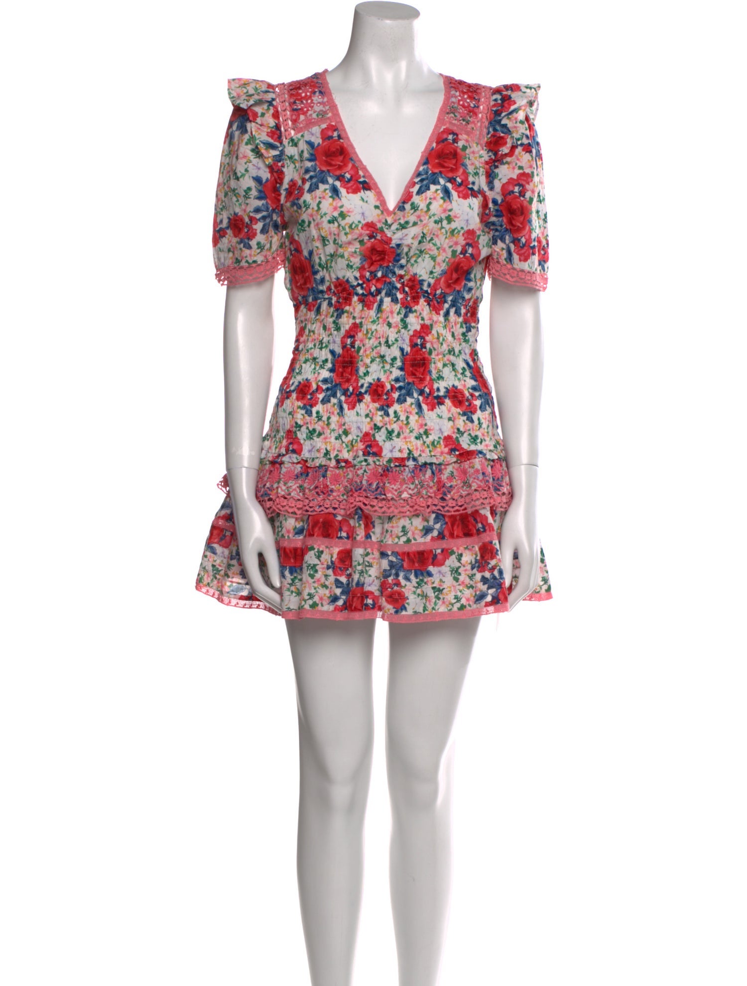 LoveShackFancy Floral Print Mini Dress w/ Tags