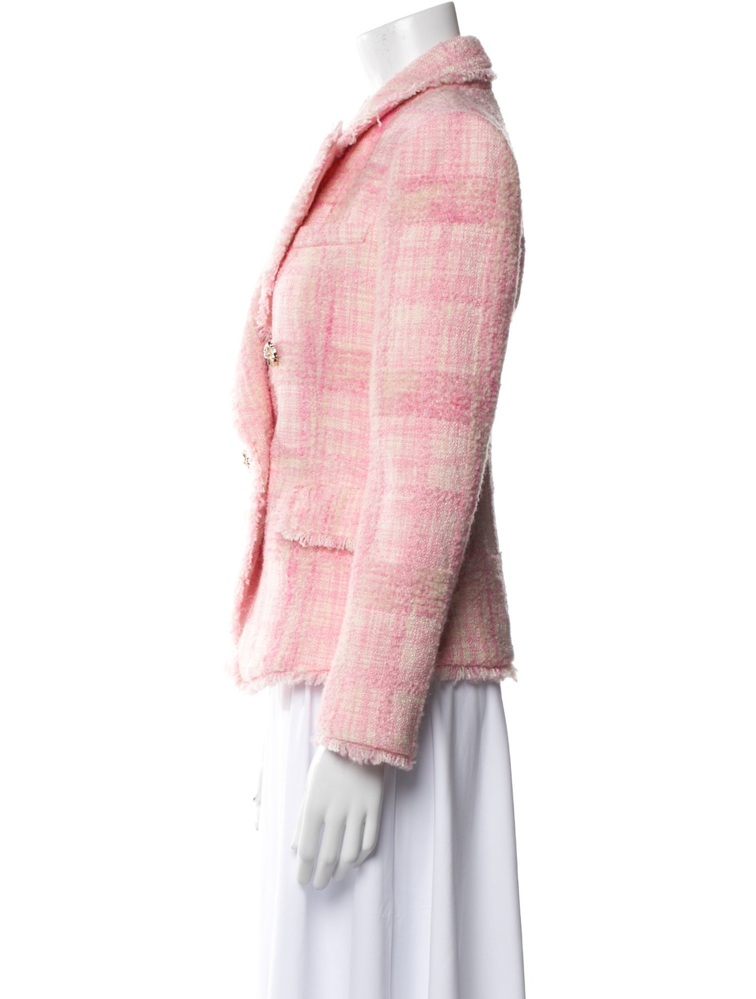 LoveShackFancy Tweed Pattern Blazer