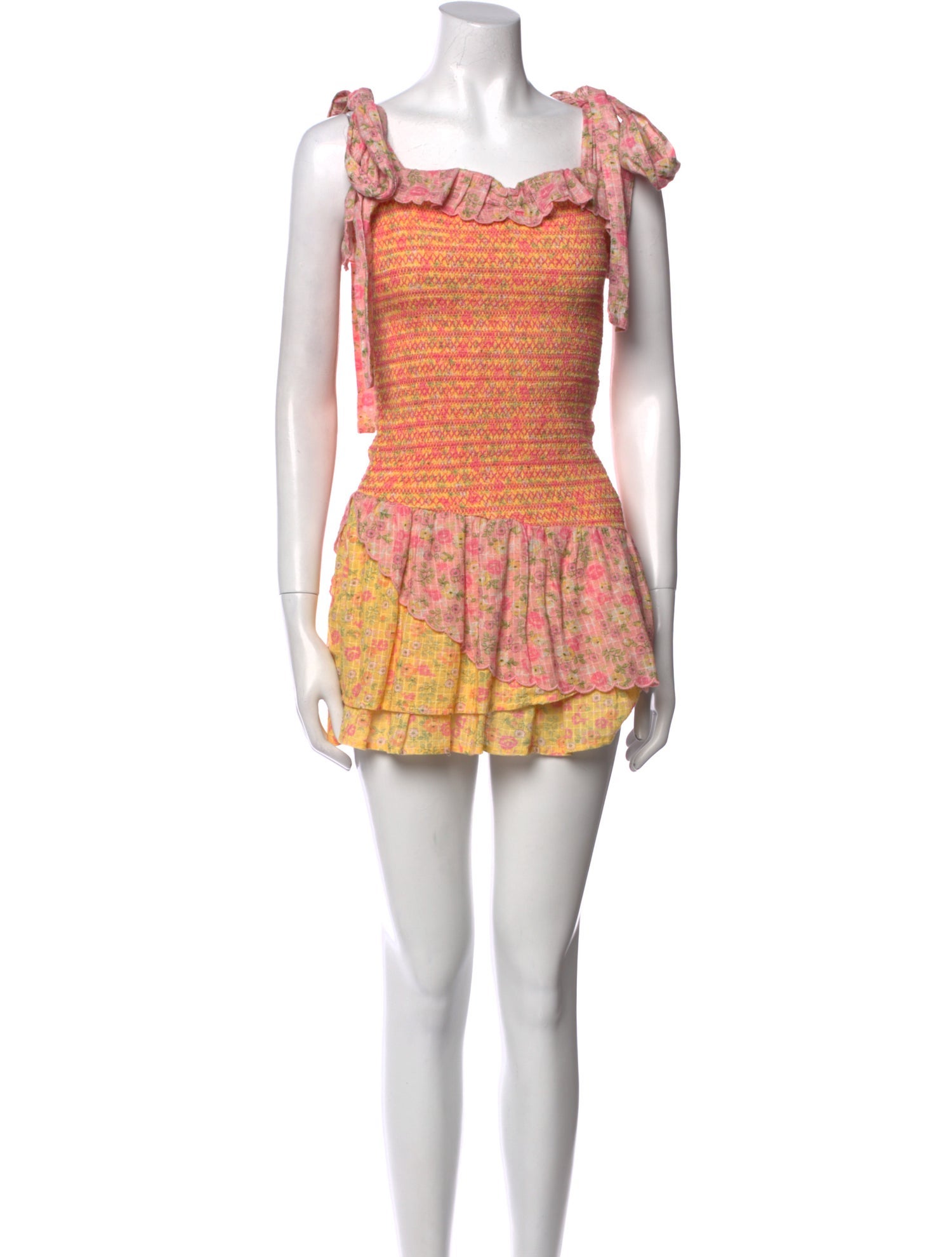 LoveShackFancy Printed Mini Dress